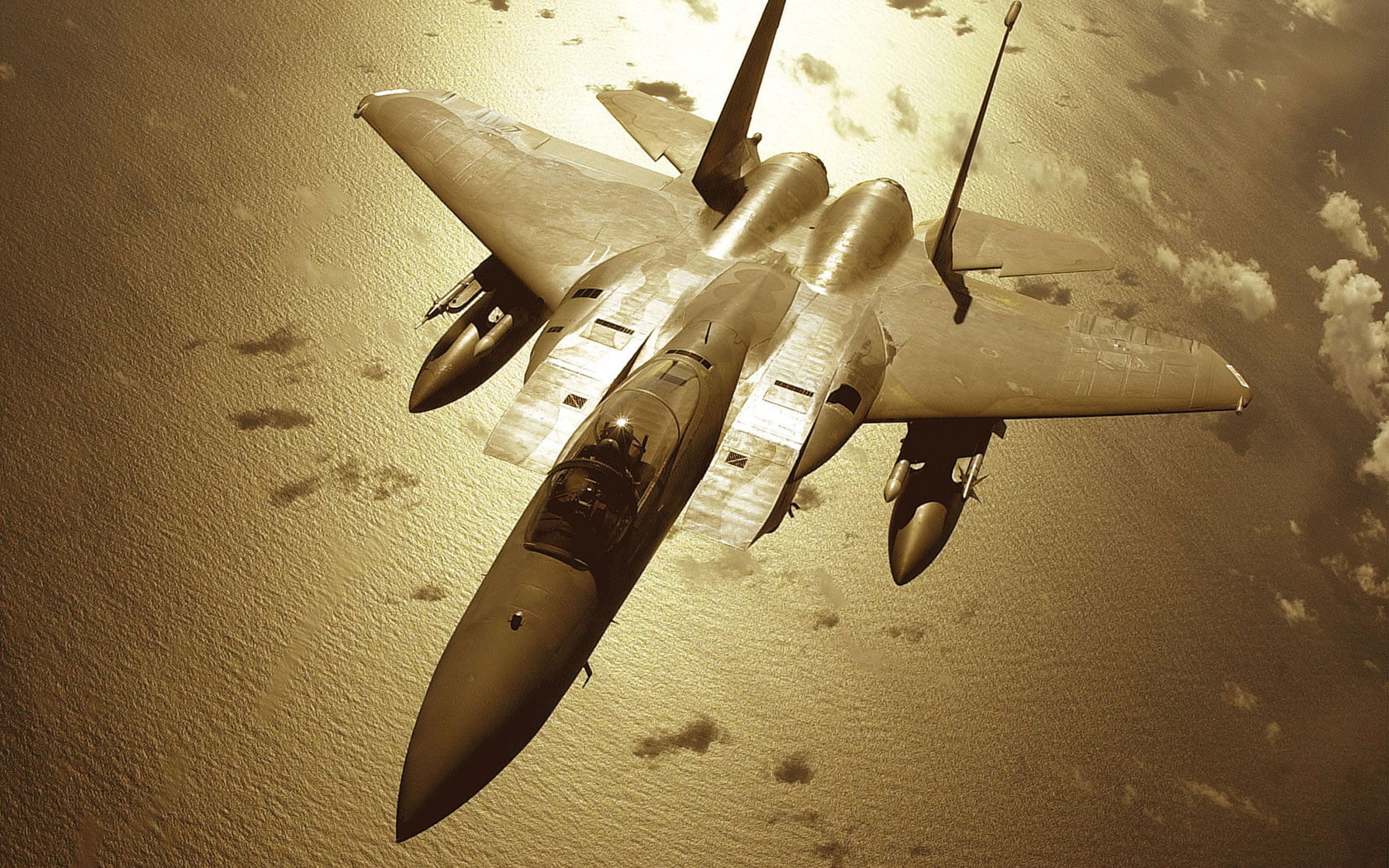 aircrafts, x, military, sepia, 720P, aircraft, fighter, art, f, hd, ocean, eagle, HD Wallpaper