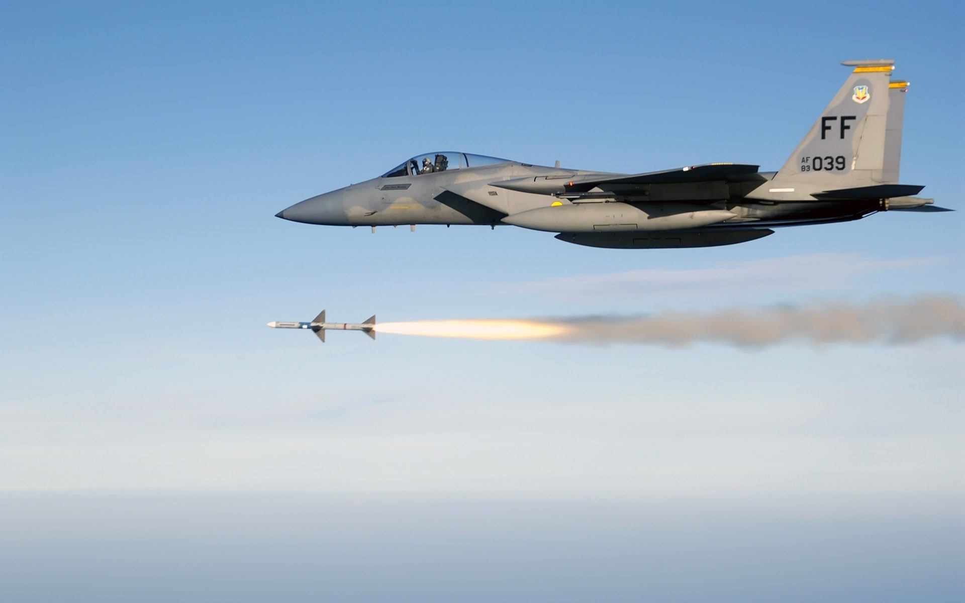 hd, war, airplanes, f, missiles, 1080P, eagle, aircraft, military, x, art, aircrafts, HD Wallpaper