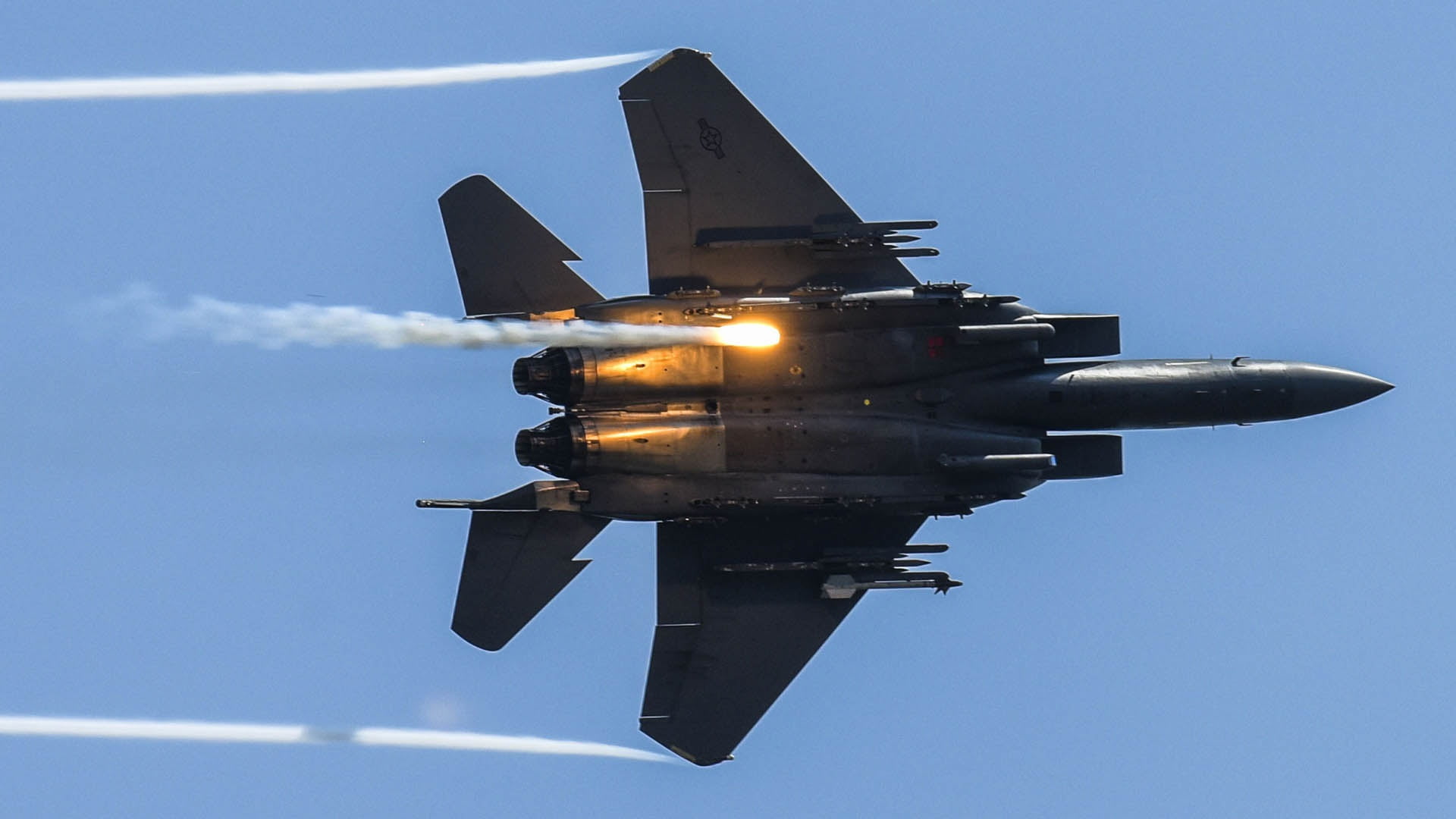 UNITED STATES AIR FORCE, 1080P, F-15E, Strike Eagle, fighter-bomber, American double, McDonnell Douglas, HD Wallpaper