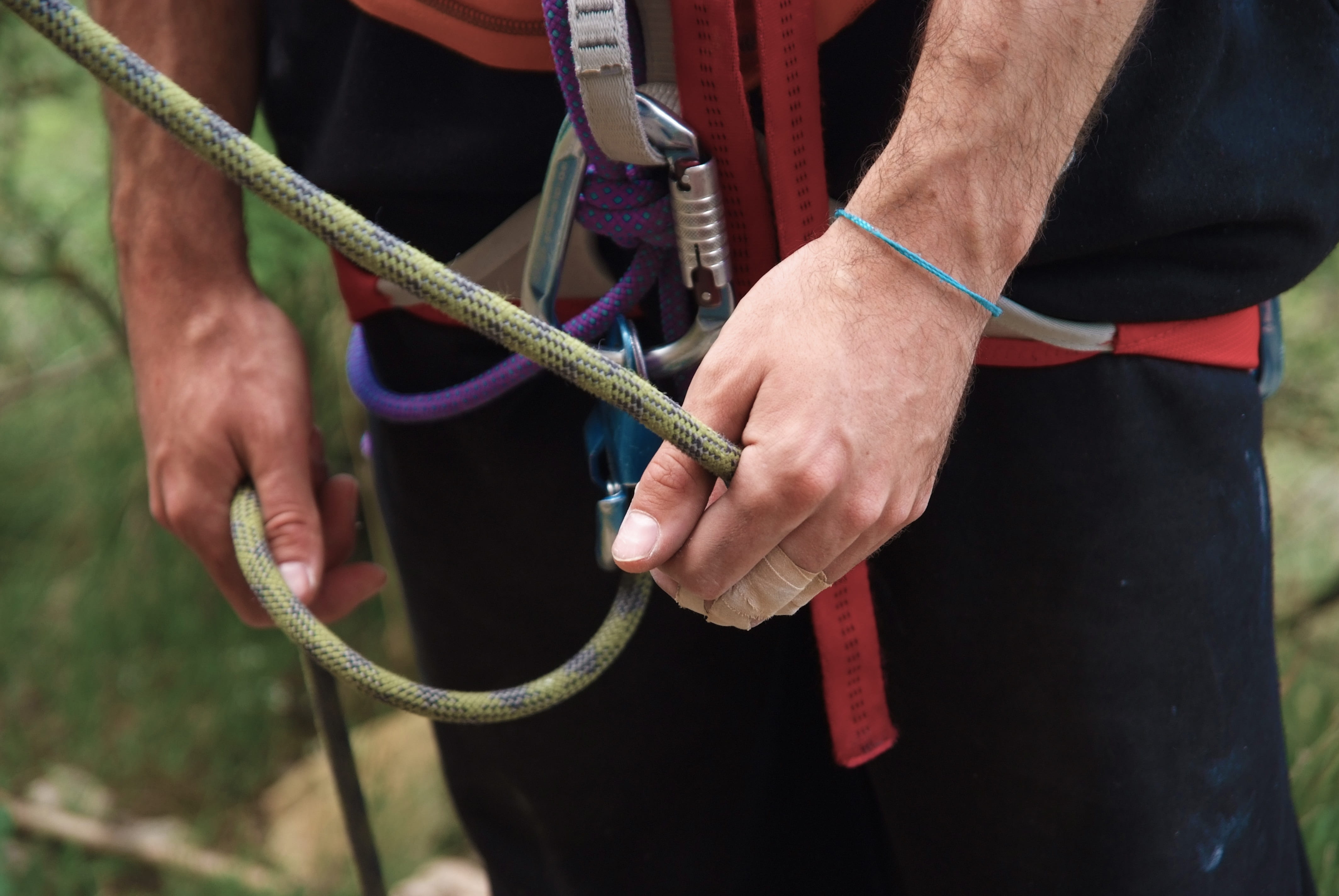 harness, extreme sports, grigri, hands, rock climbing, outdoors, adventure, adult, escalation, ensure, rope, holding, preparation, hand, one person, safety, HD Wallpaper