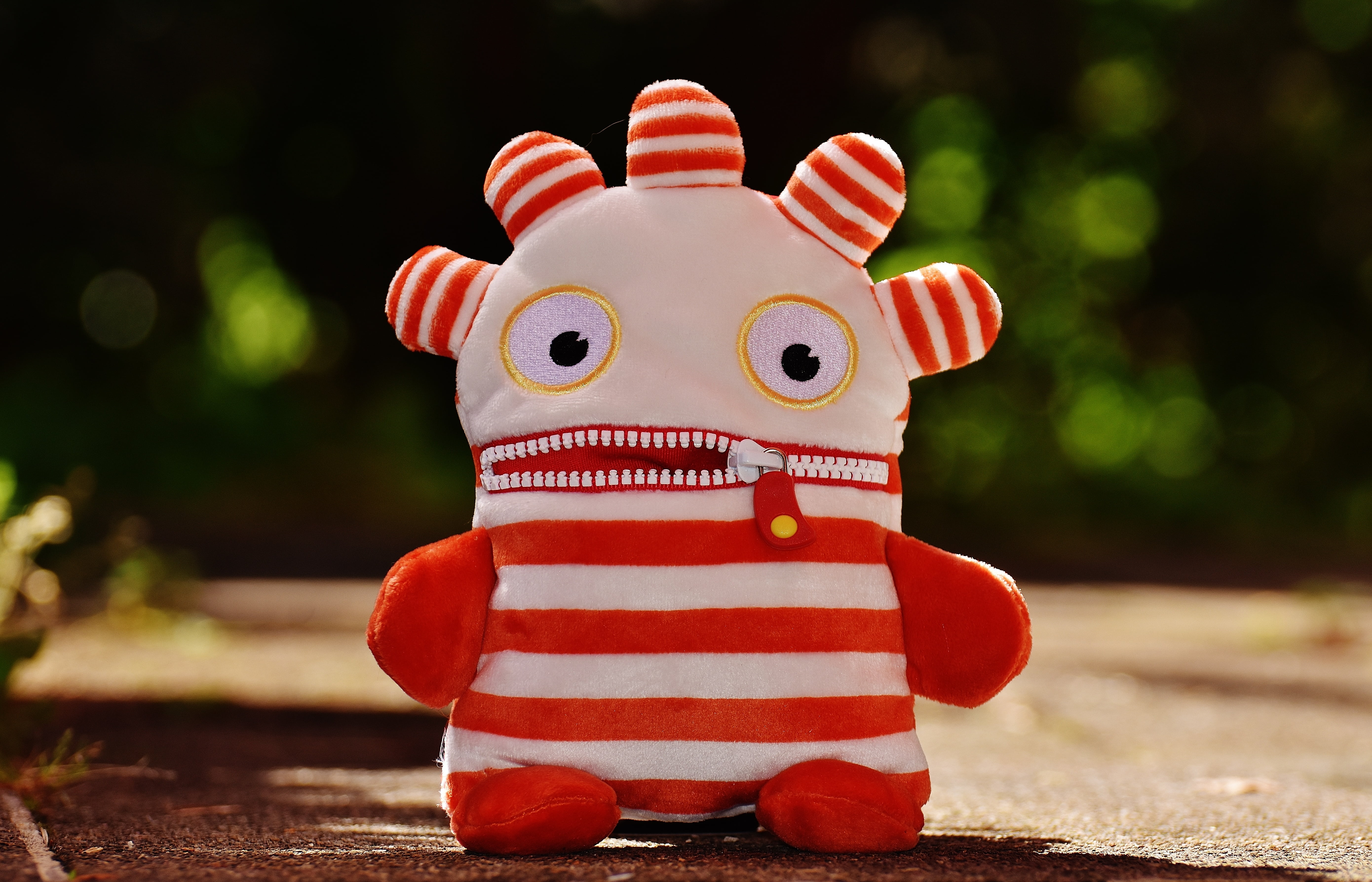 decoration, christmas, animal, red, celebration, striped, plush, focus on foreground, mammal, animal themes, front view, ensure püppchen, toy, day, worry about hog, HD Wallpaper