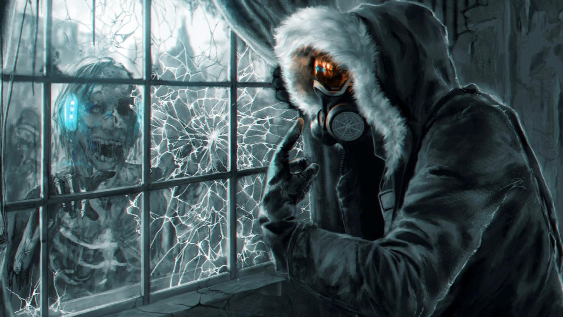 fantasy, 1080P, scary, skeleton, HD Wallpaper