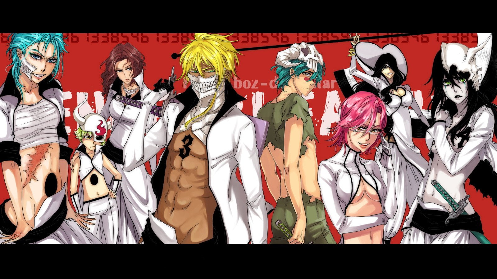 Szayelaporro Granz, Grimmjow Jaegerjaquez, Nnoitra Gilga, 720P, Ulquiorra Cifer, Bleach, Tier Halibel, Nelliel Tu Odelschwanck, Lilynette Gingerback, Coyote, HD Wallpaper