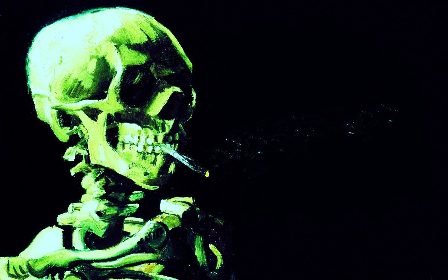 720P, Skeleton, Dark, HD Wallpaper