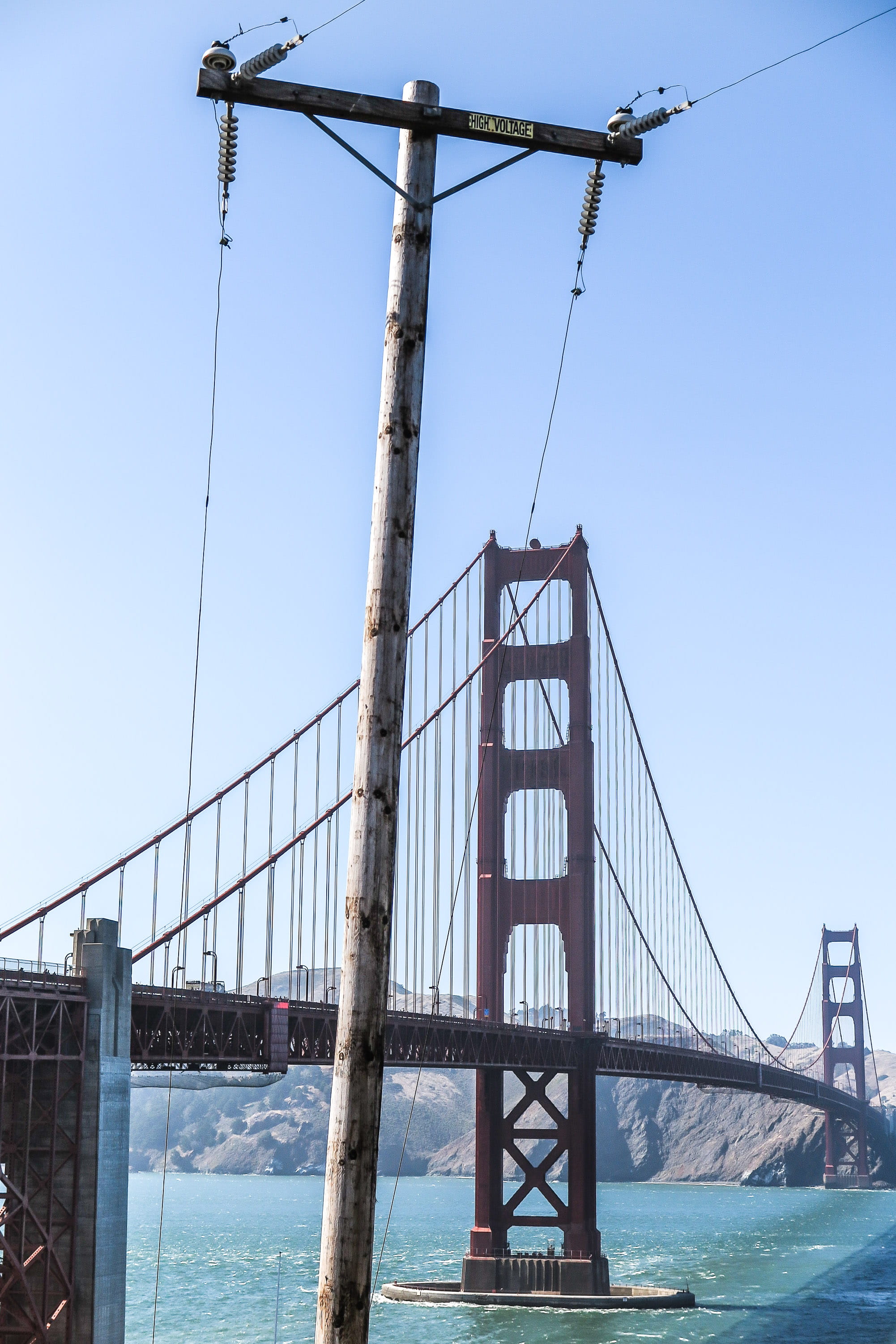2K, sky, golden gate bridge, travel, outdoors, travel destinations, gate, infrastructure, california, telephone, engineering, city, tourism, transportation, Phone HD Wallpaper