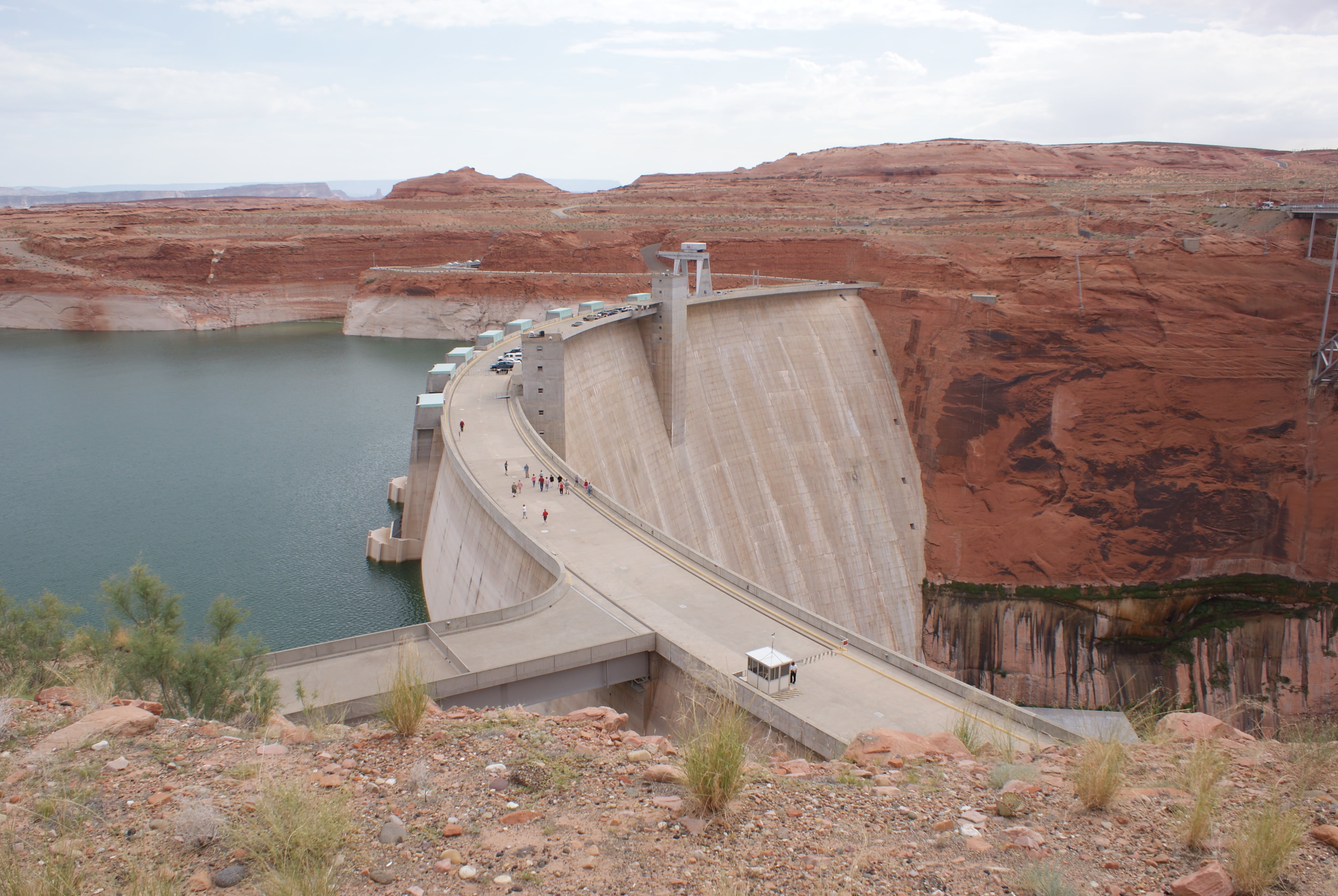 reservoir, beauty in nature, united states of america, travel destinations, tranquility, hydroelectric Power, tranquil scene, hoover Dam, industry, 4K, HD Wallpaper