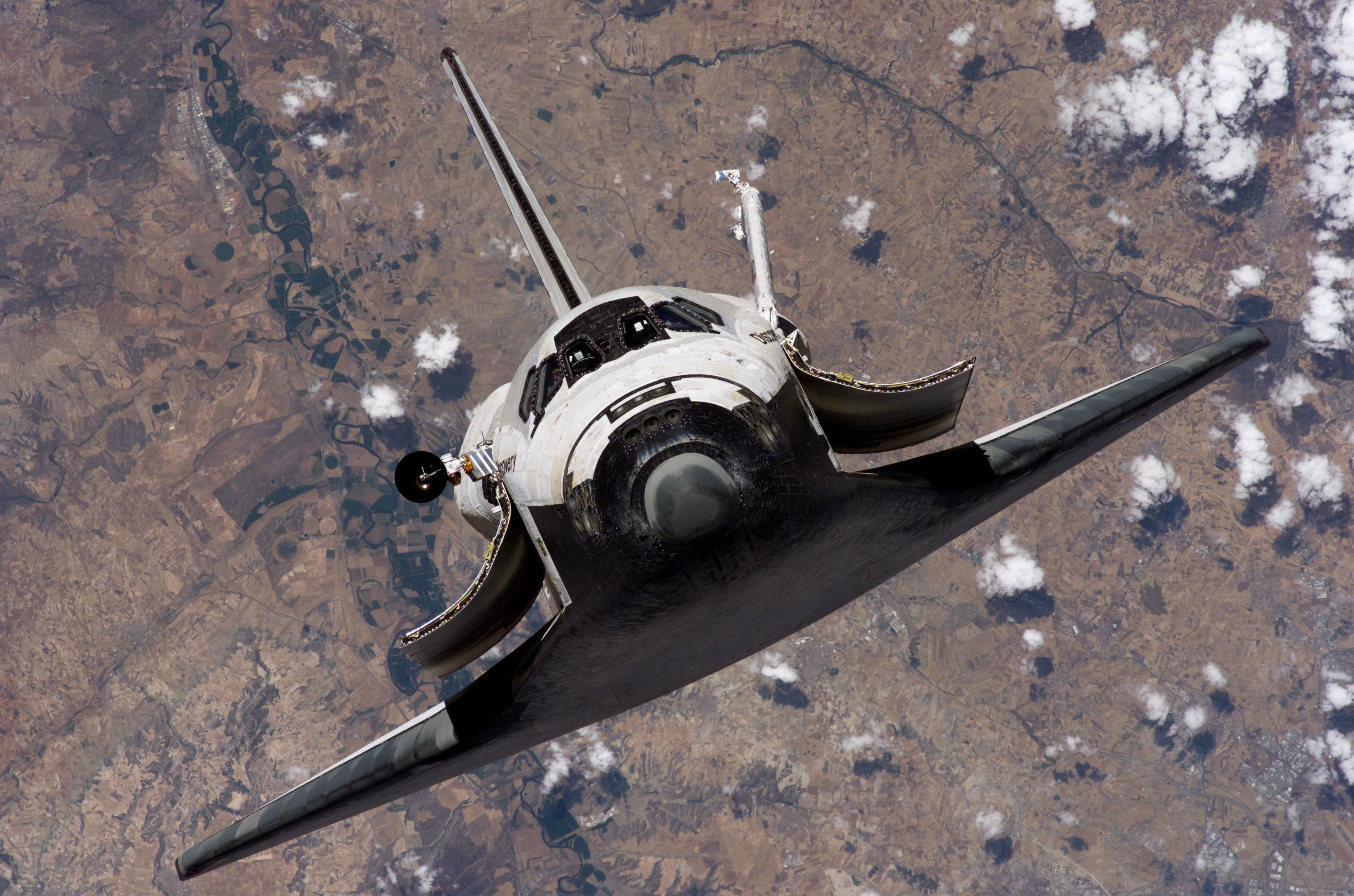 spaceship, space shuttle, 2K, HD Wallpaper