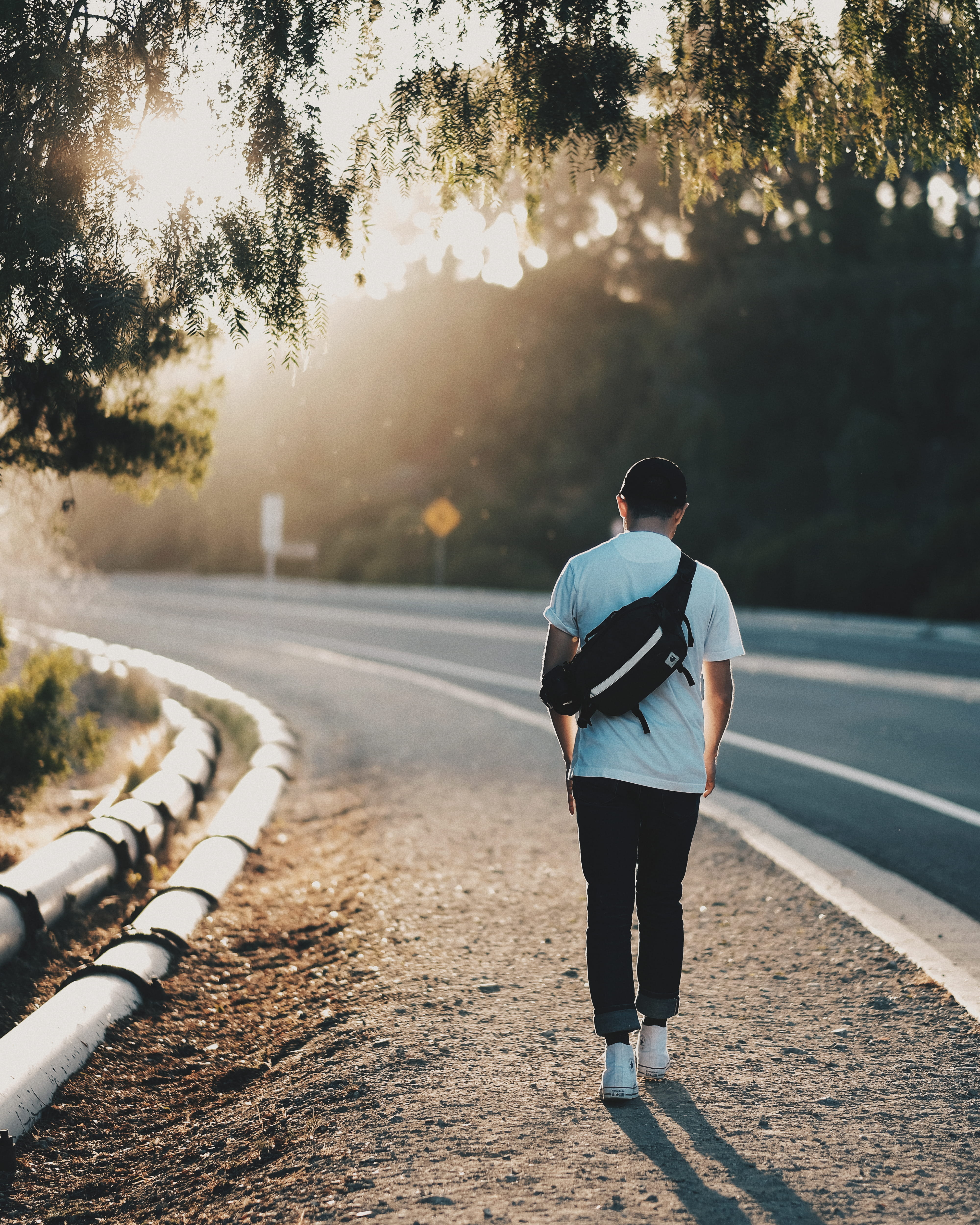 one Man Only, man, lifestyles, day, road trip, nature, healthy Lifestyle, sports Clothing, action, speed, wellbeing, backlight, young Adult, journey, running, Phone HD Wallpaper