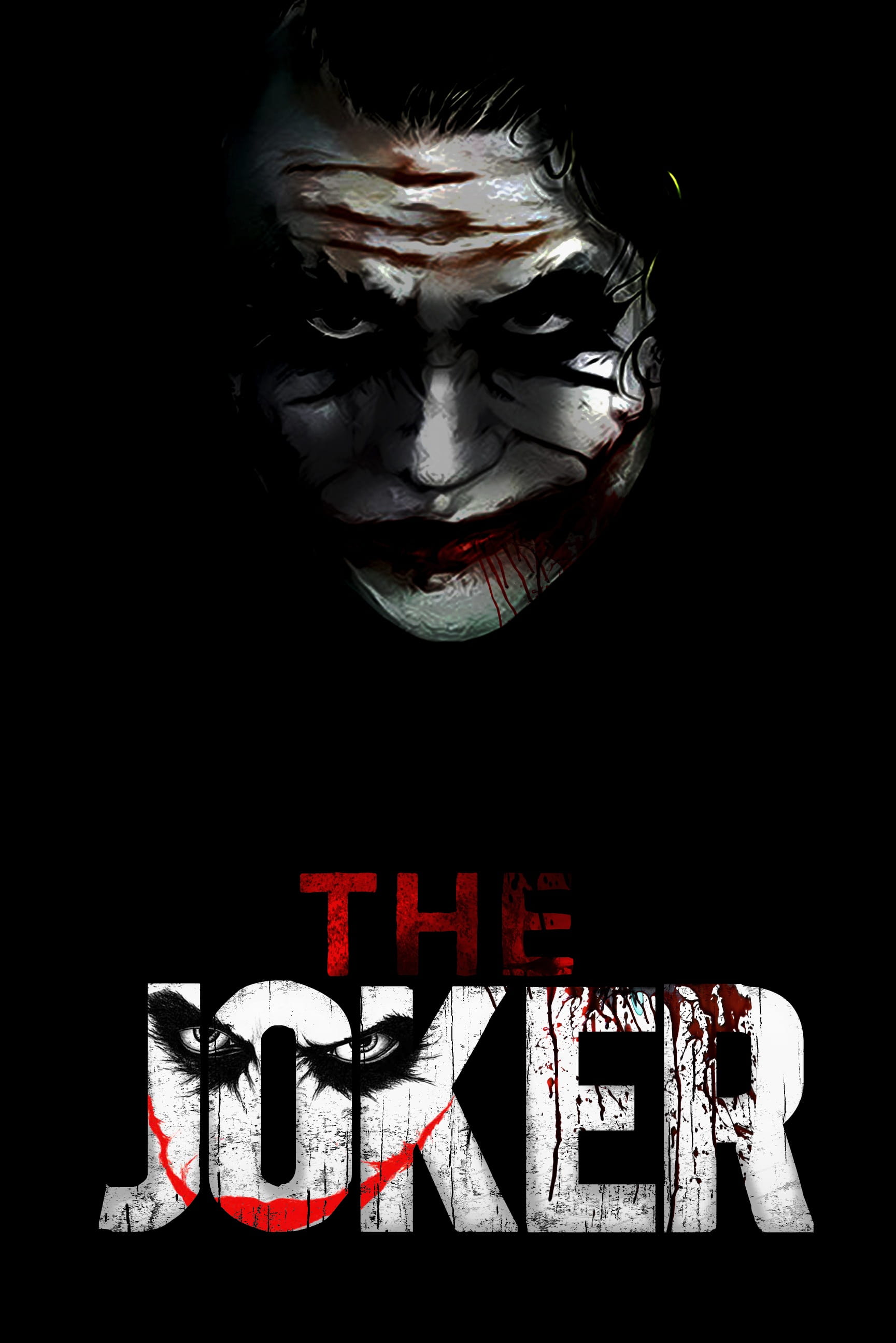 black background, front view, text, men, fear, indoors, action, red, western script, digital, sign, dark, celebration, human body part, thejoker, Phone HD Wallpaper