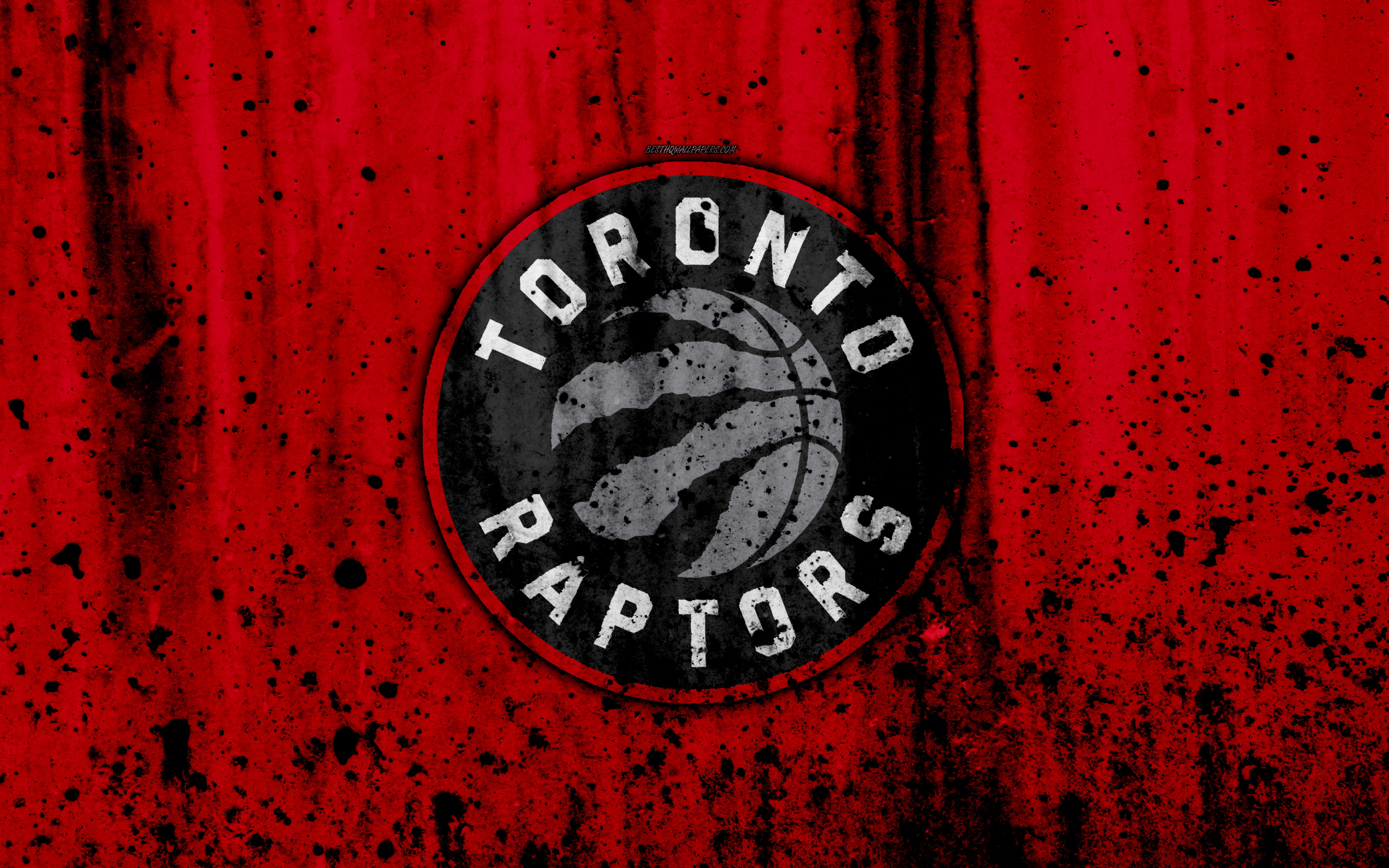 Logo, 4K, NBA, Basketball, Toronto Raptors, HD Wallpaper
