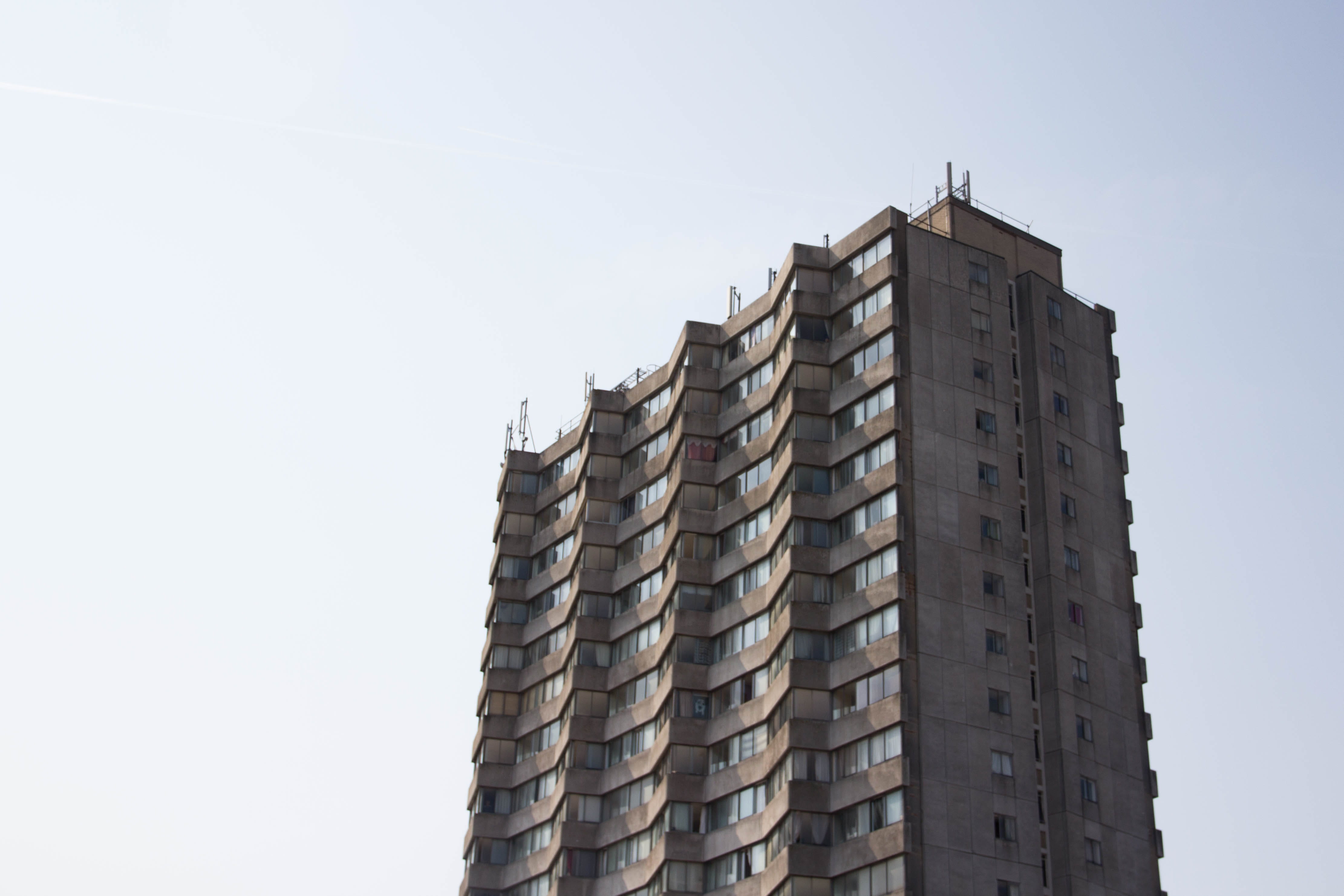 tall - high, sky, stack, day, apartment, outdoors, nature, pattern, skyscraper, flats, clear sky, united kingdom, 4K, building, architecture, margate, HD Wallpaper