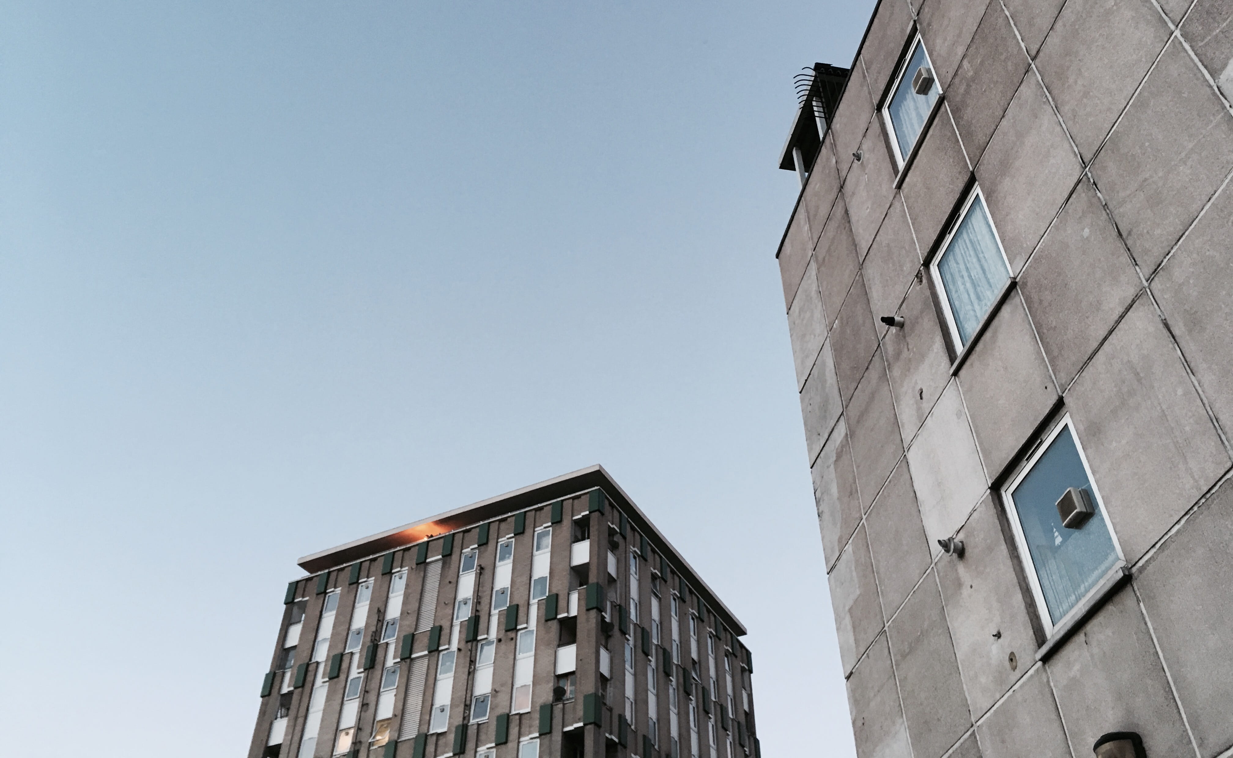 brutalism, built structure, bethnal green, nature, residential district, sky, sunlight, apartment, no people, office building exterior, building, day, outdoors, HD Wallpaper
