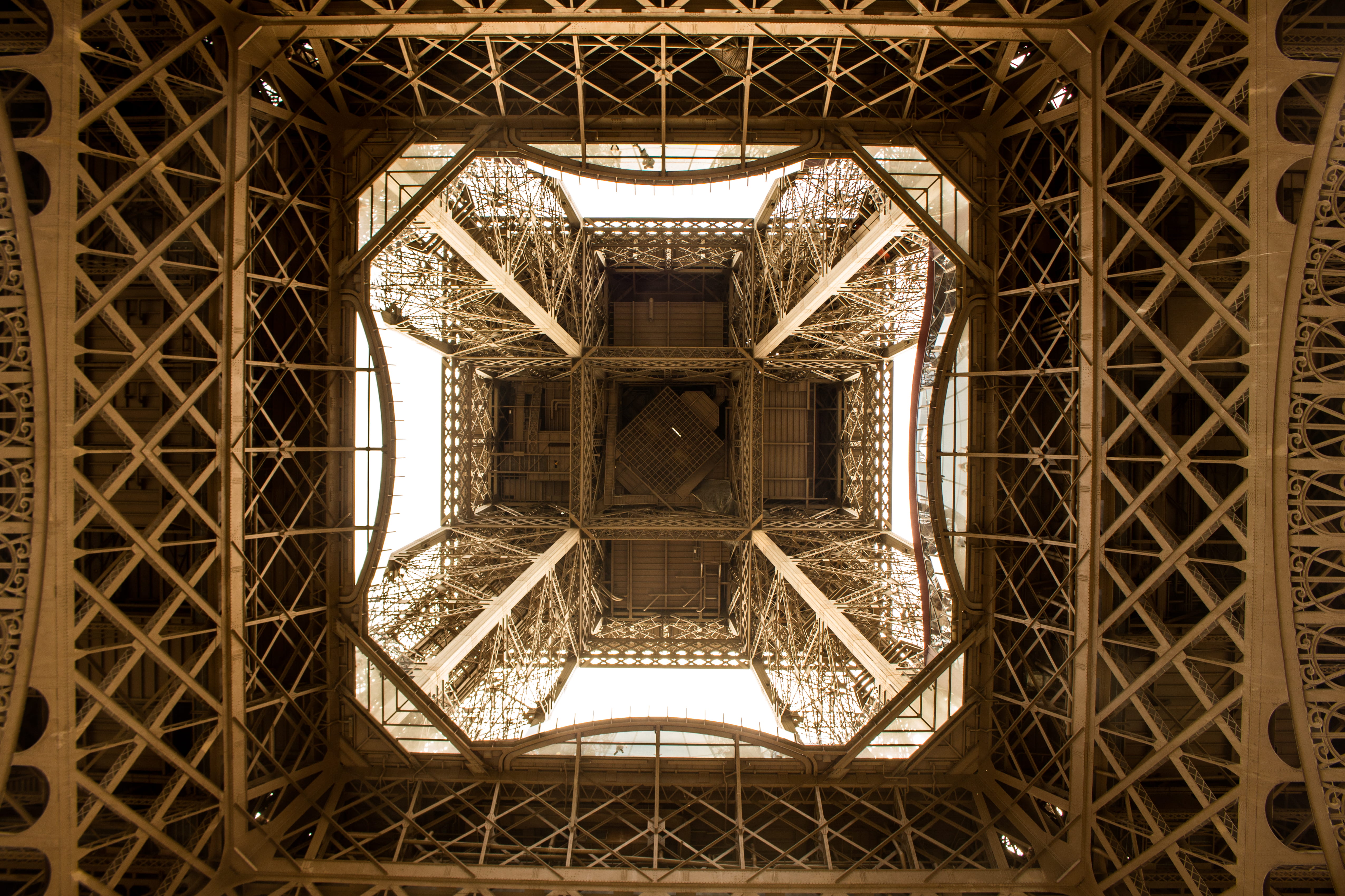 paris, urban, directly below, architectural feature, low angle view, history, no people, building, eye, sepia, architecture and art, ornate, travel, france, HD Wallpaper