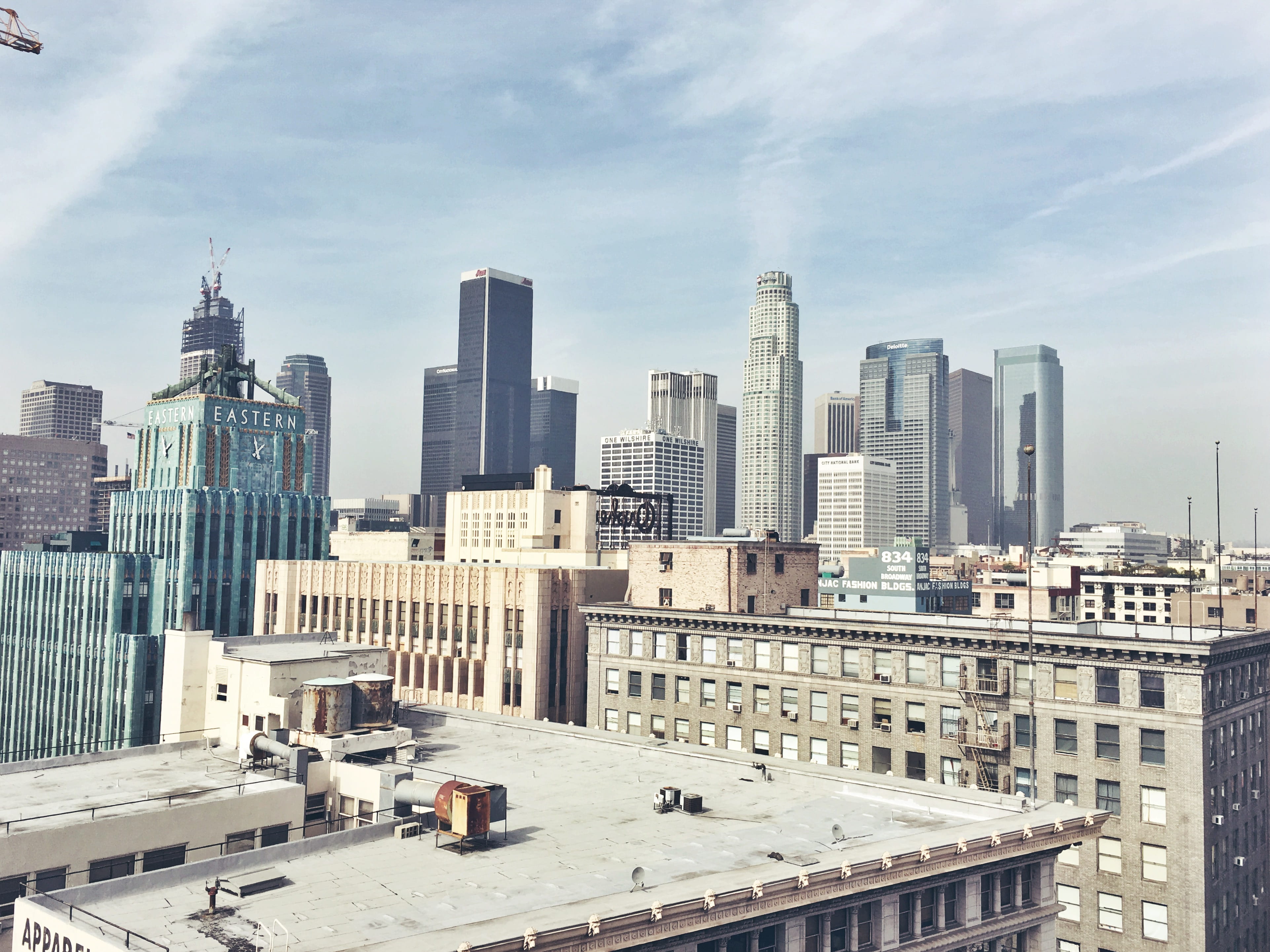architecture, offices, tallest, building exterior, modern, buildings, urban skyline, daylight, no people, skyline, cloud - sky, perspective, day, photography, HD Wallpaper