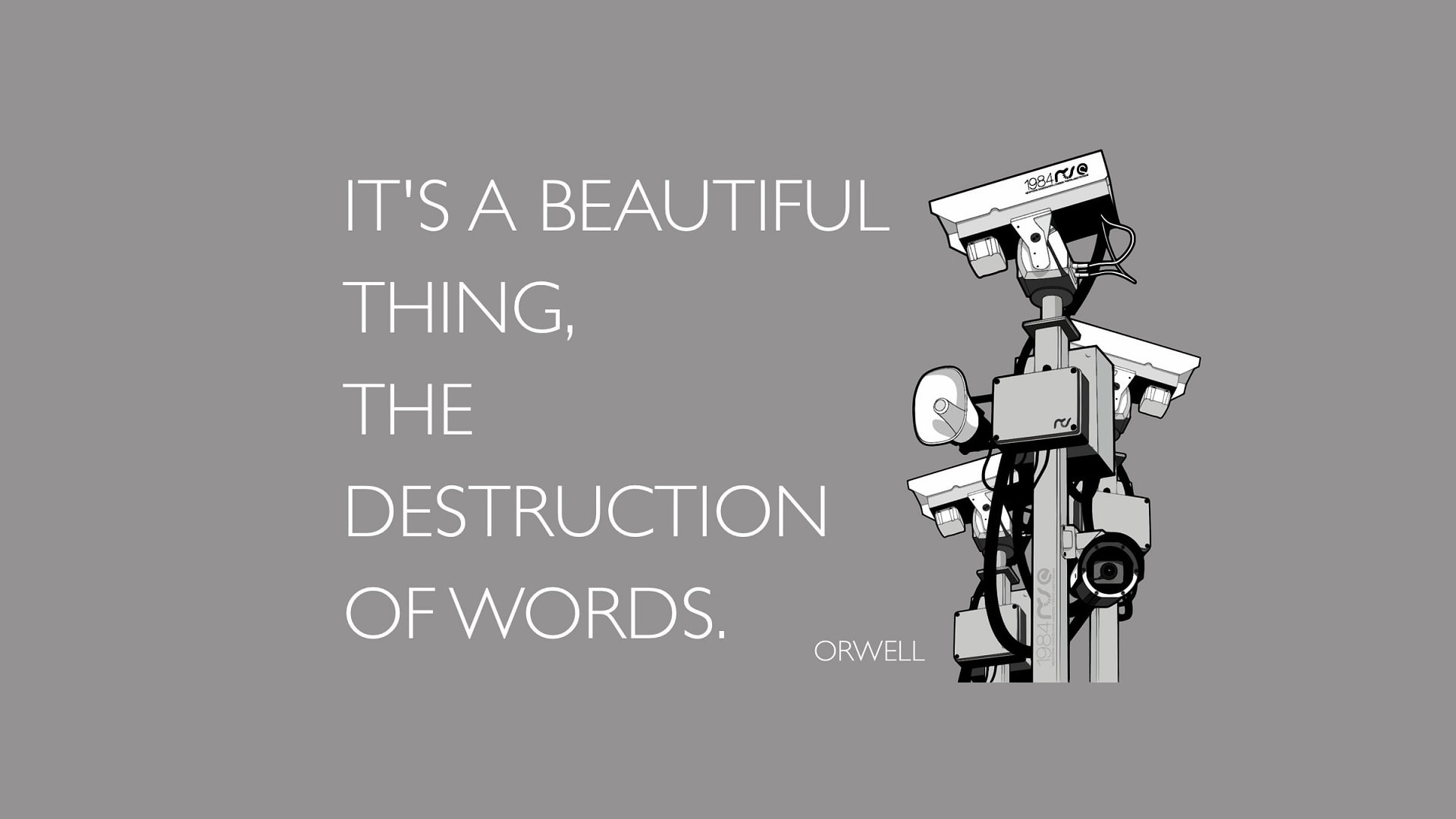 close-up, western script, education, creativity, Literature, 1984, text, board, sign, 1080P, indoors, guidance, innovation, no people, George Orwell, research, HD Wallpaper