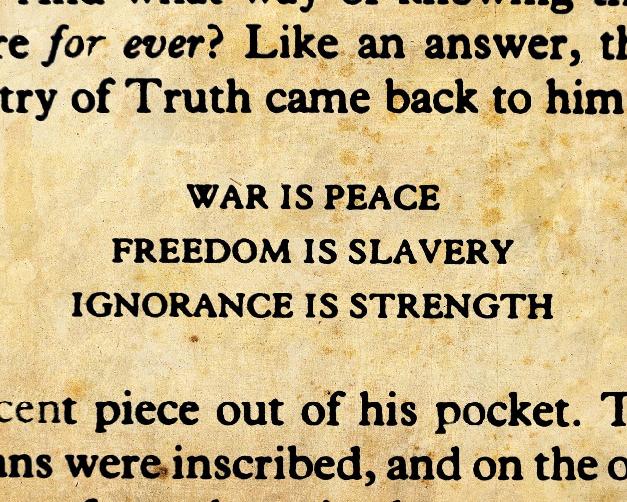 quote, George Orwell, 720P, 1984, Typography, HD Wallpaper