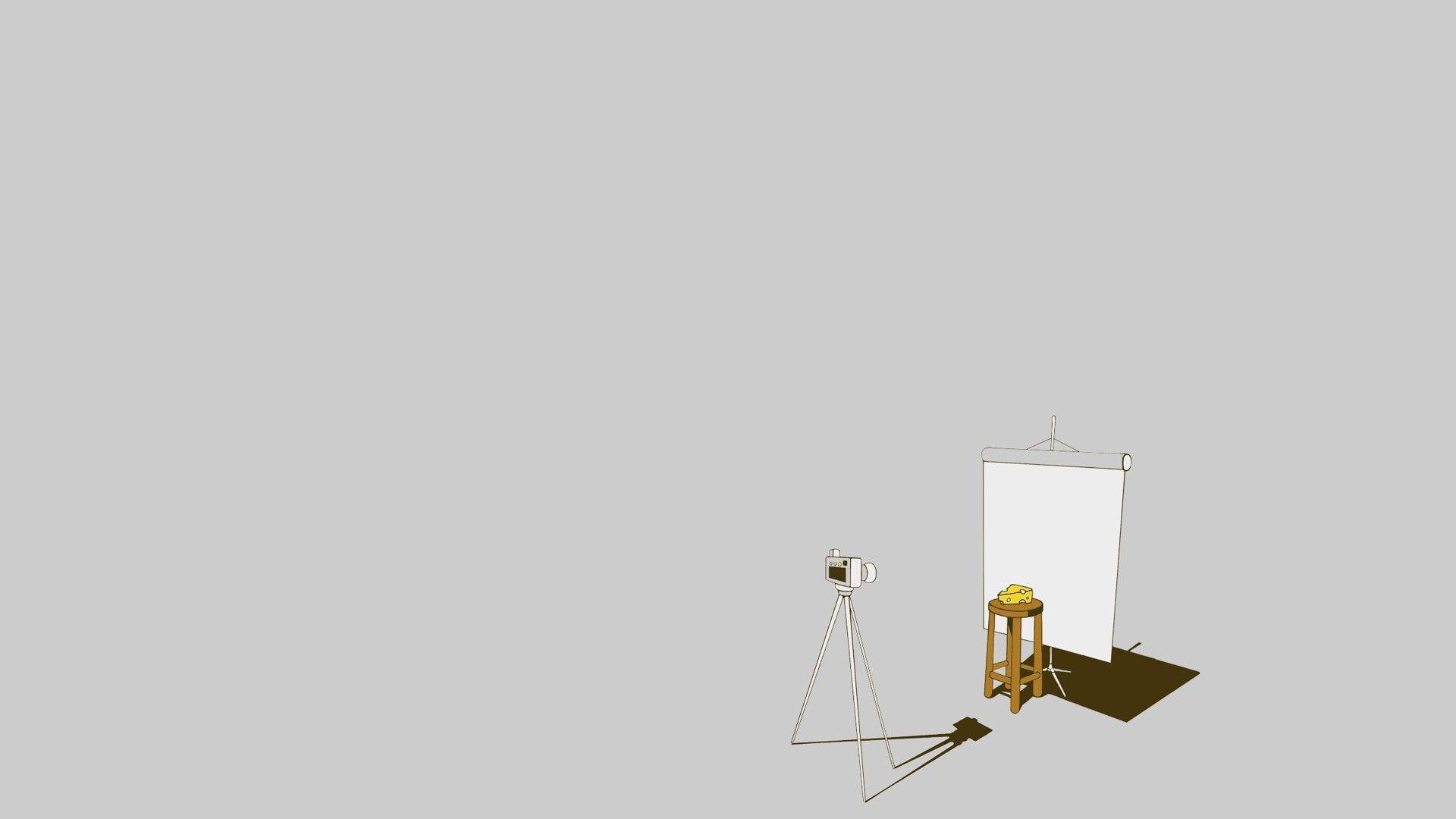 funny, humor, camera, stool, wooden, brown, cheese, light, 1920x1080, easel, 1080P, HD Wallpaper