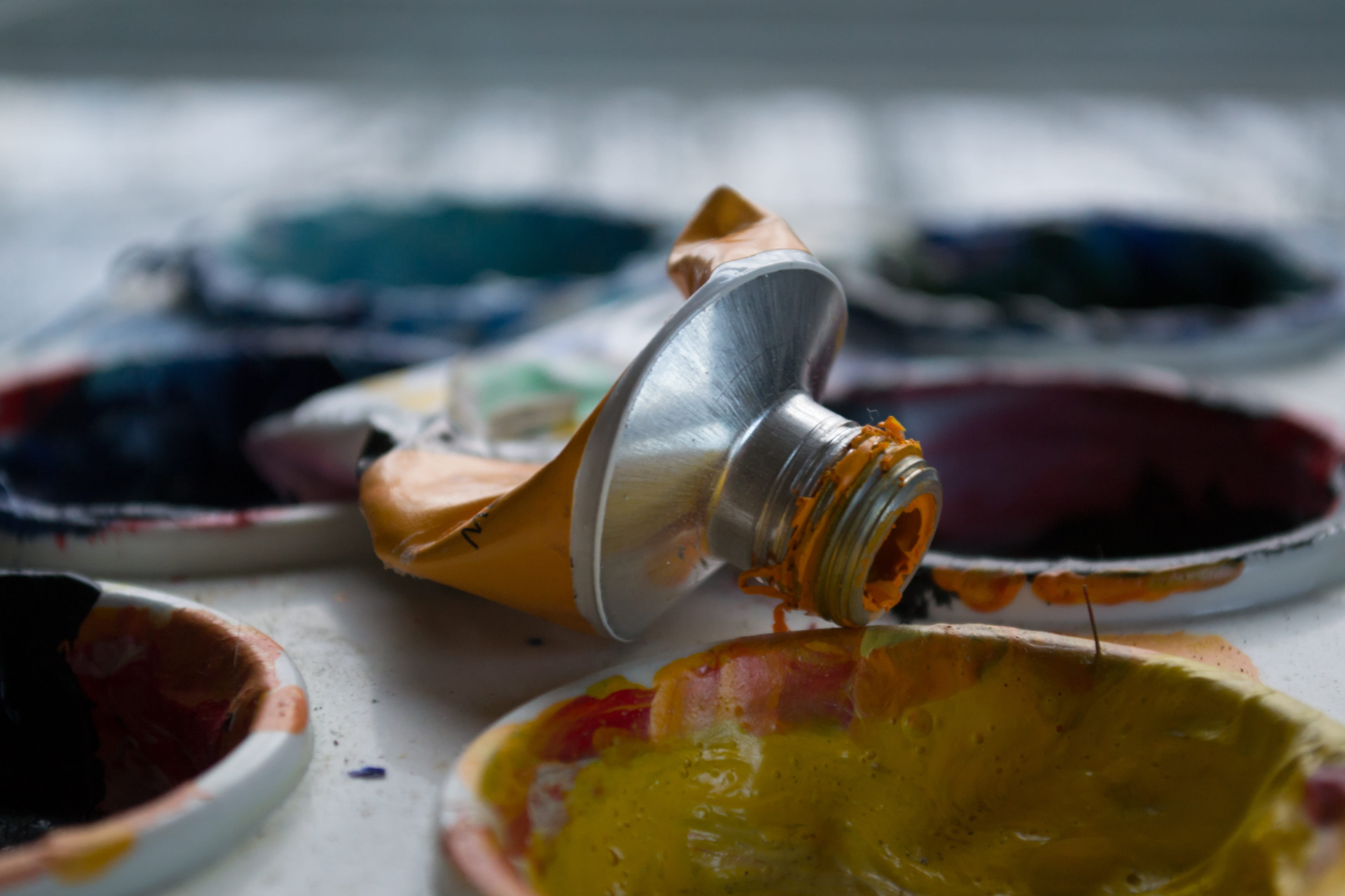 healthy eating, dried paint, bottle, freshness, orange, wellbeing, paint, food and drink, citrus fruit, fruit, selective focus, 4K, preparation, still life, HD Wallpaper