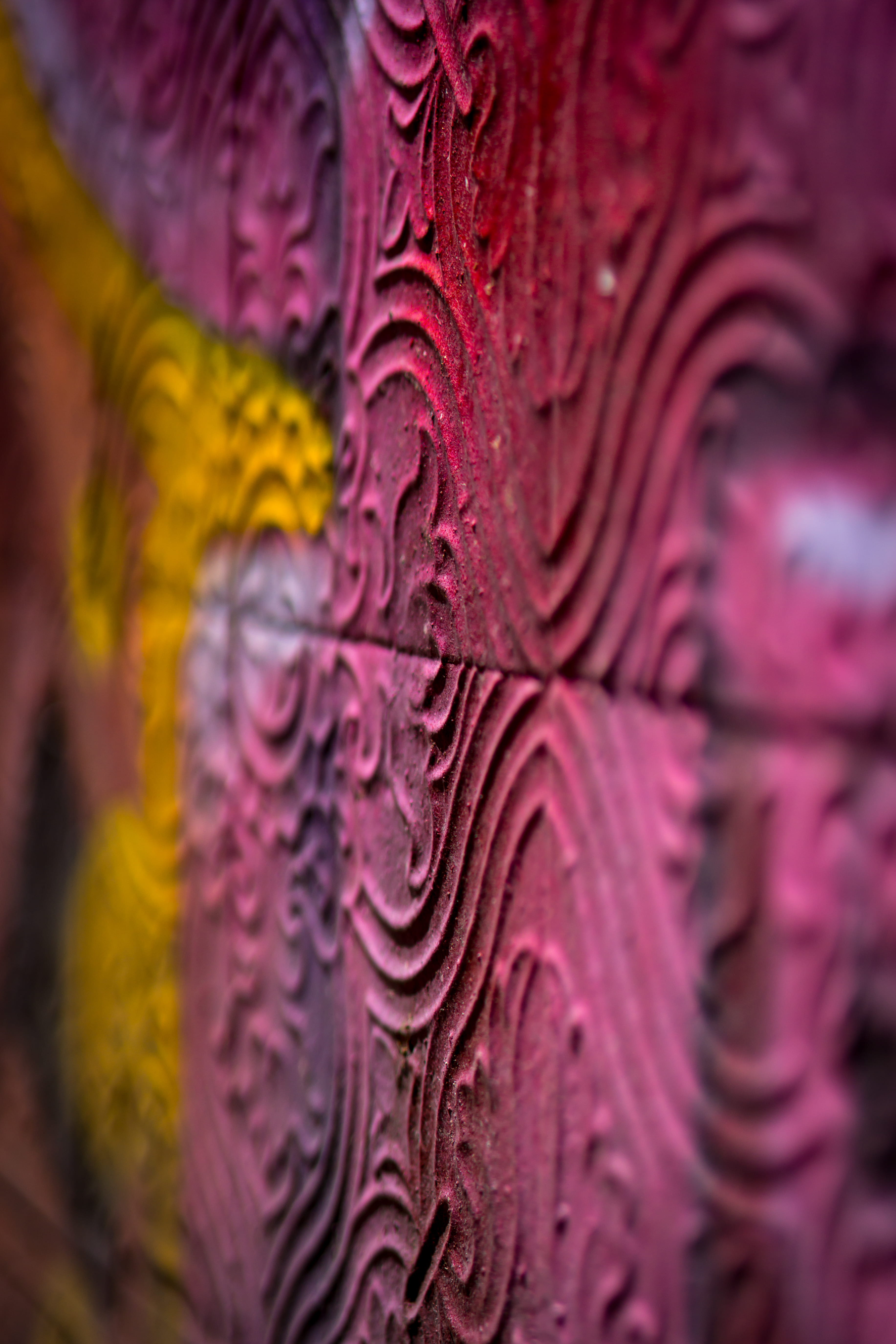 pink color, full frame, floral pattern, background, textured, color, art, purple, backgrounds, surface, surface paint, texture, marine, indoors, pattern, Phone HD Wallpaper