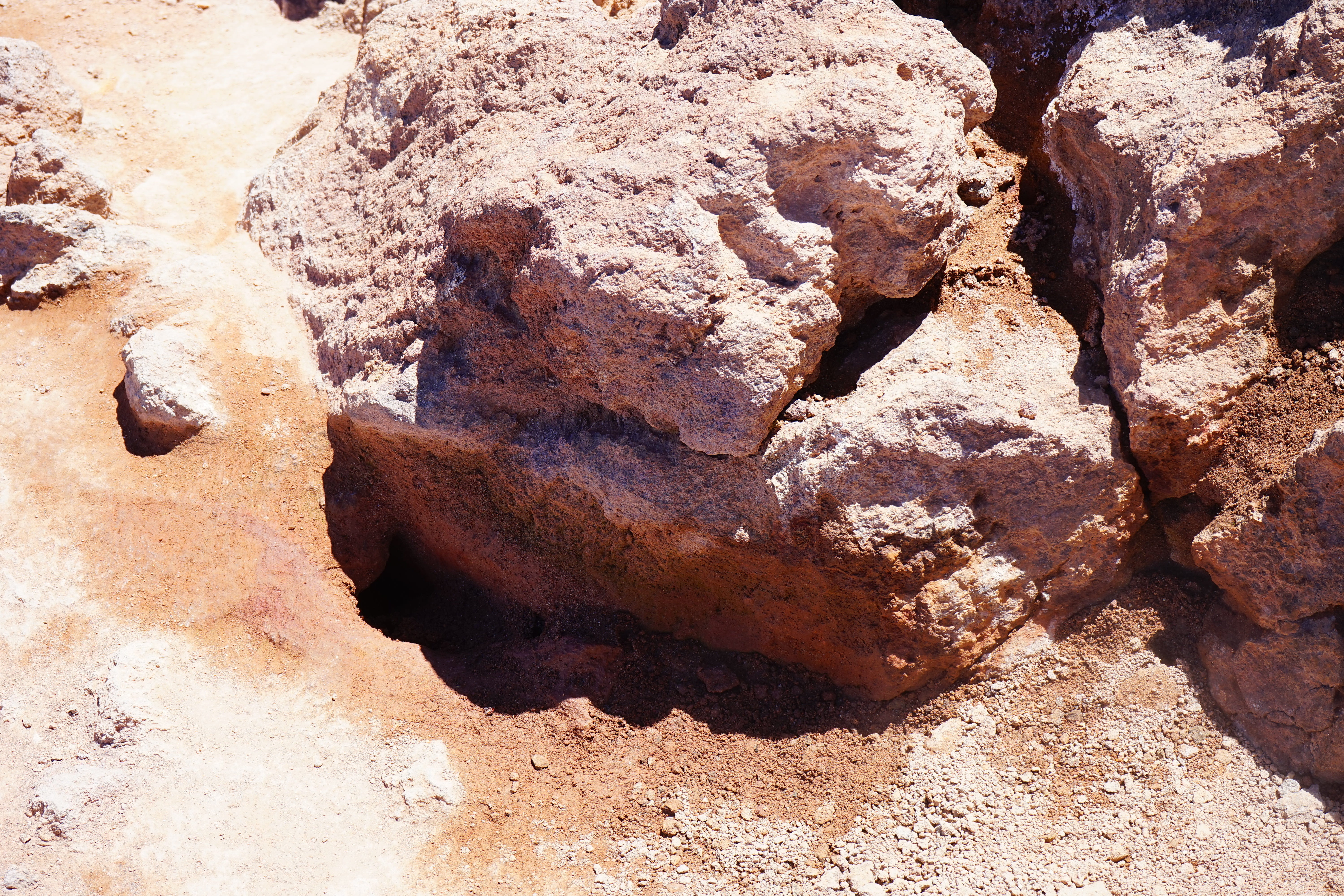 sunlight, sulfur vapor, beauty in nature, rough, nature, rock formation, tranquility, 5K, brown, steam, geology, pico del teide, sulfur, desert, teide, HD Wallpaper