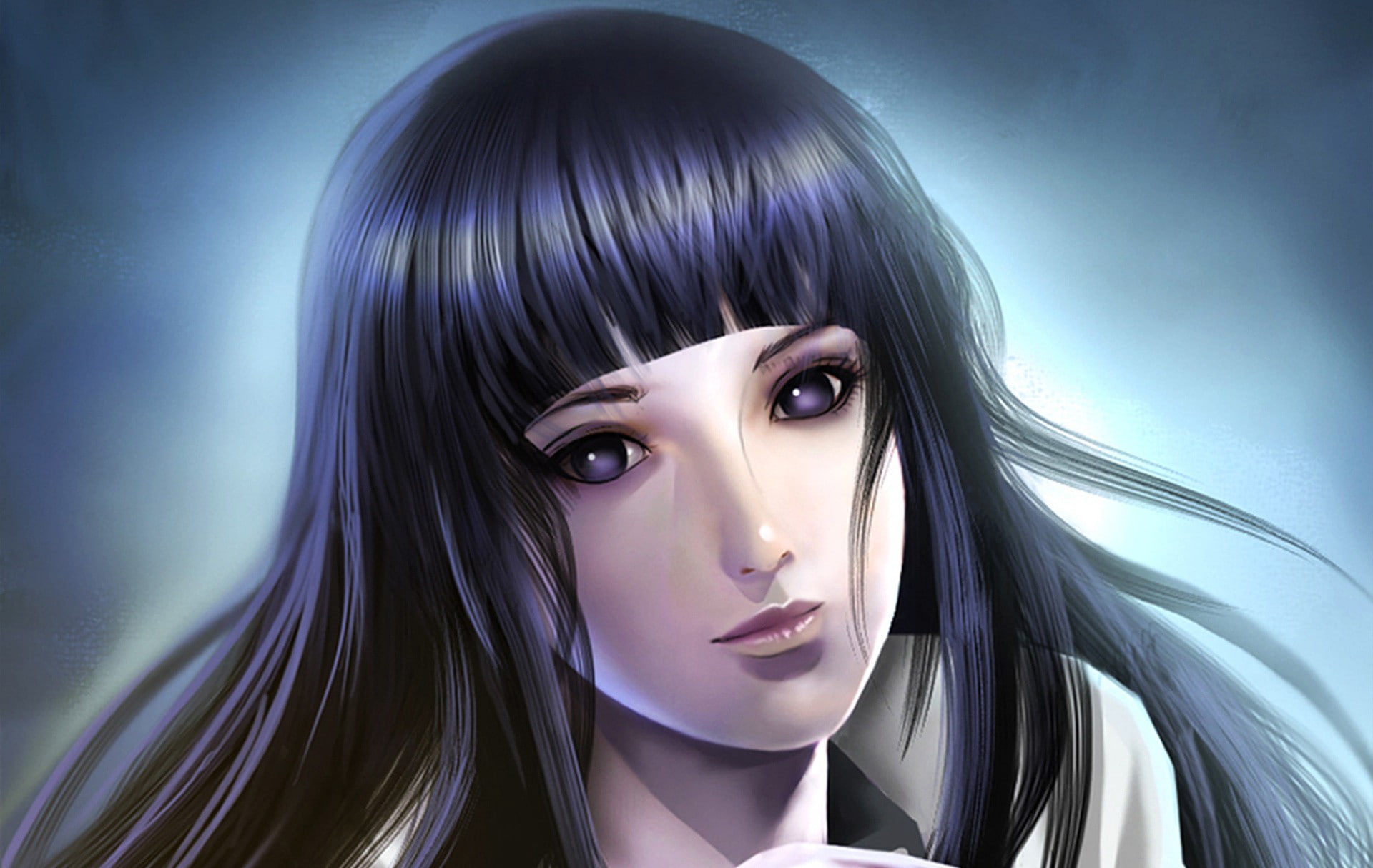 Hyuuga Hinata, anime, purple eyes, Naruto Shippuuden, 1080P, bangs, anime girls, manga, HD Wallpaper