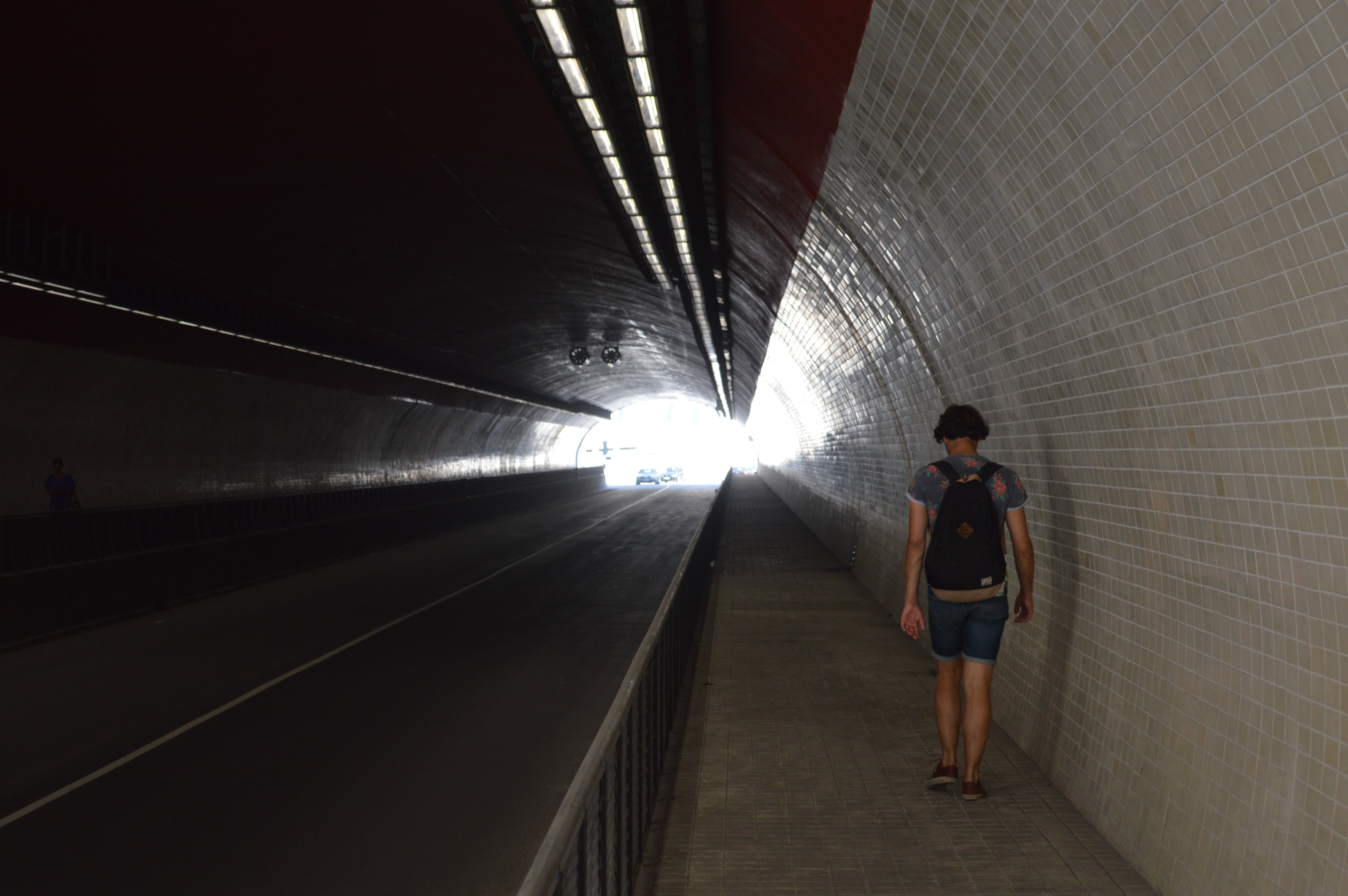 danger, rail transportation, 5K, lifestyles, adult, built structure, rear view, got lost, walking, city, young adult, tunnel, standing, indoors, casual clothing, HD Wallpaper