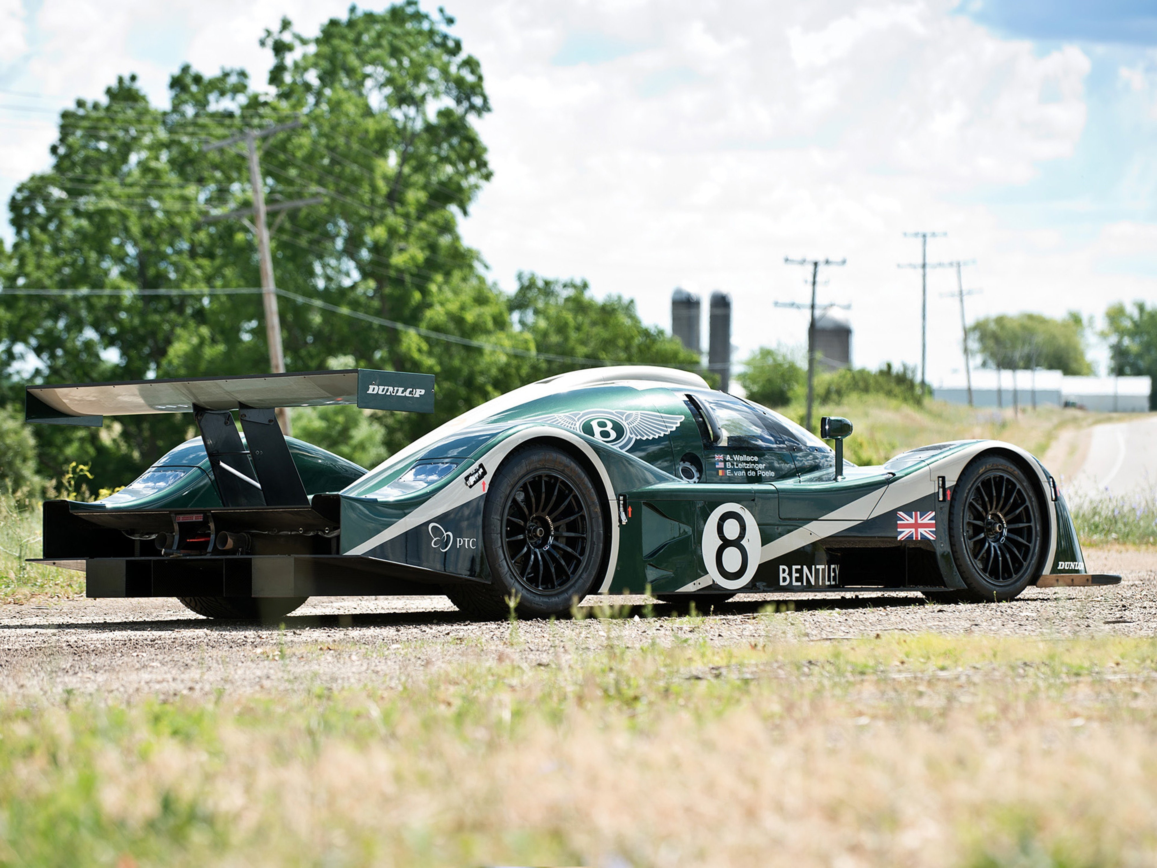 exp speed 8, race, lmp14000x3000, vehicle, classic, supercar, 4K, bentley, racing, car, 2002, le mans, HD Wallpaper