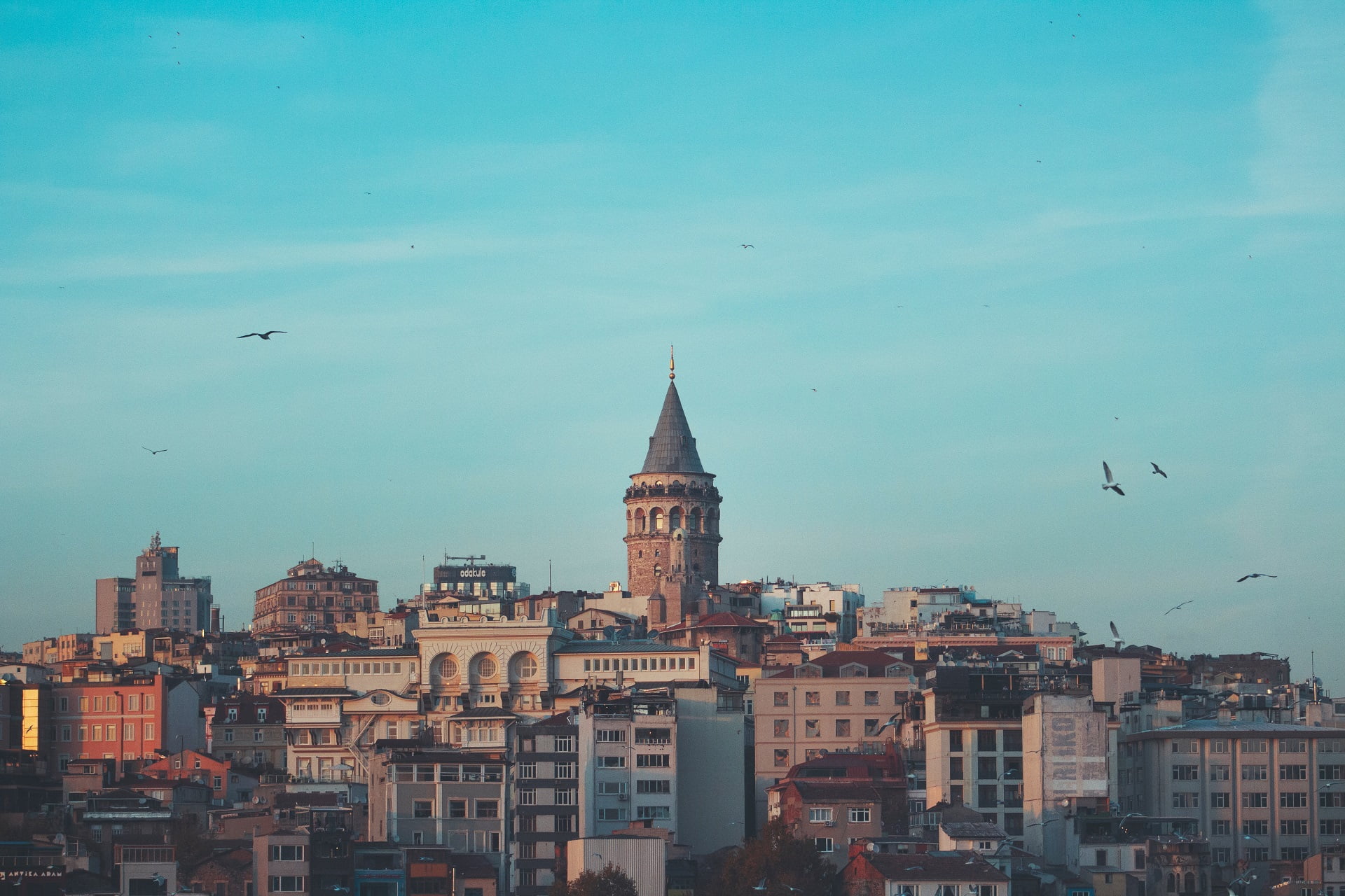 building, tower, Galata Kulesi, architecture, Istanbul, Turkey, 1080P, city, HD Wallpaper