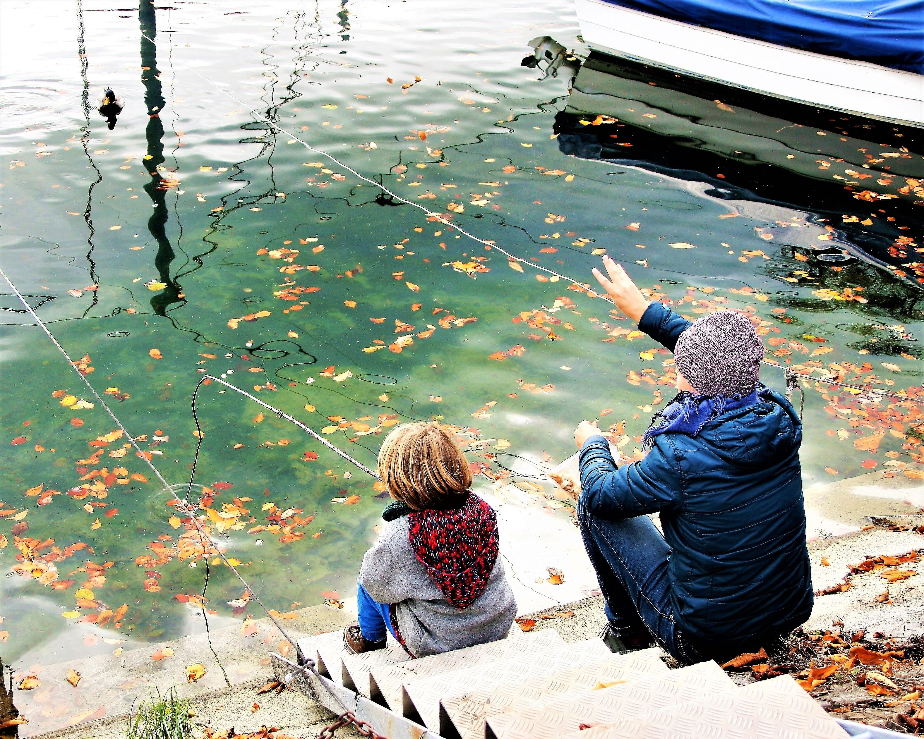 water, concrete, romanshorn, landscape, child, outdoors, morning, 2K, dawn, mood, real people, switzerland, stairs, yellow leaves, the silence, leisure activity, HD Wallpaper