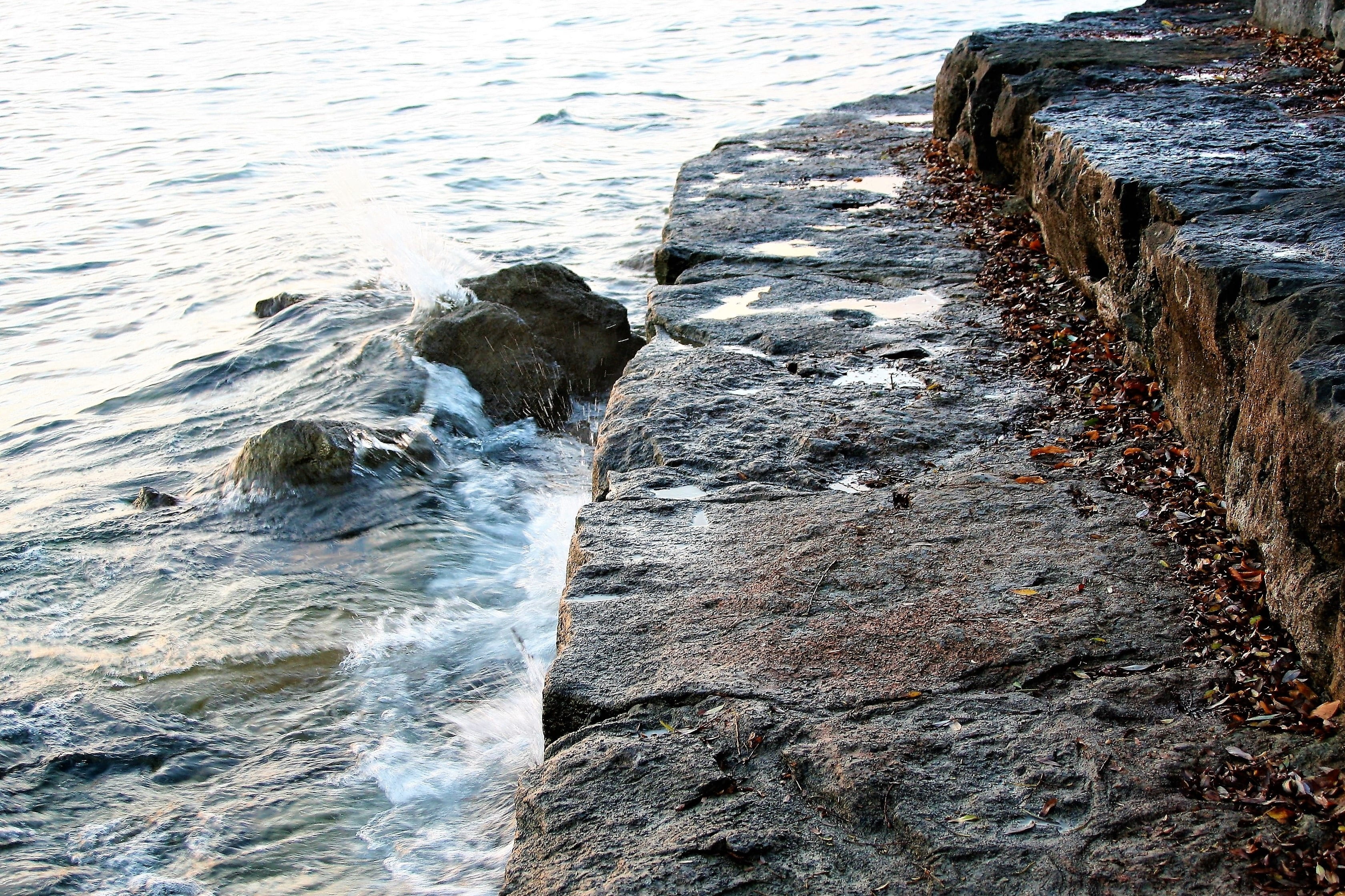 landscape, the beginning of the day, sport, scenics - nature, stone, land, solid, dawn, water, no people, cloudy, rock formation, motion, block, lake, rock - object, HD Wallpaper