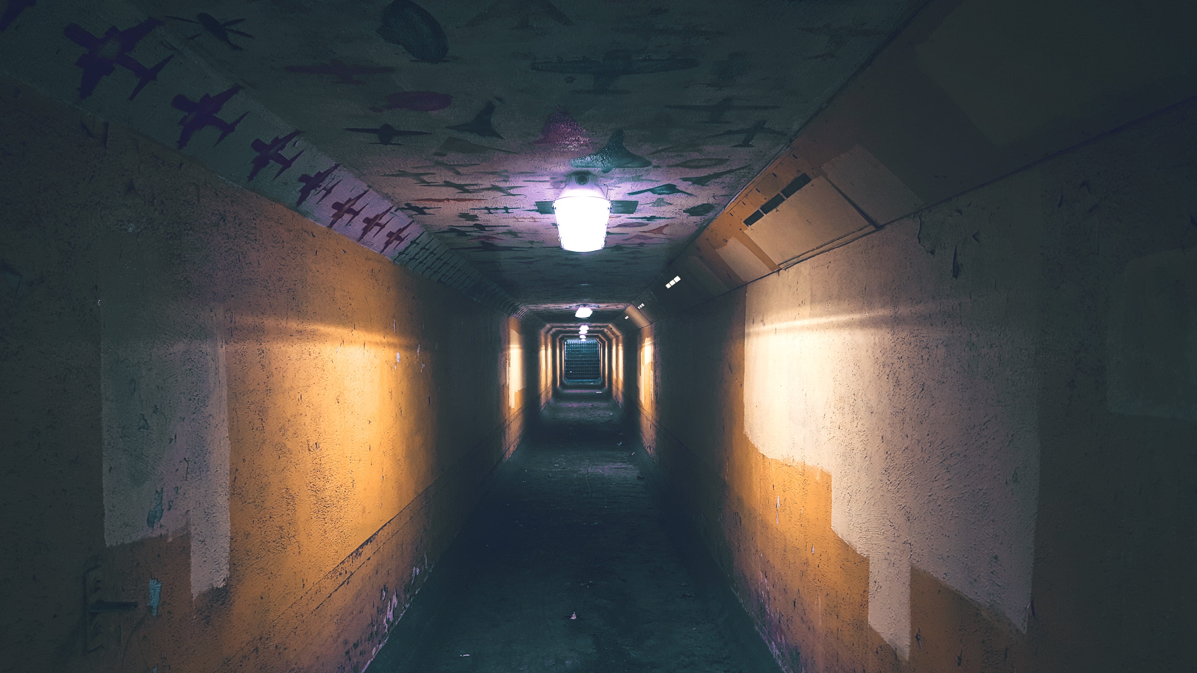 lighting equipment, down, tunnel, tube, darkness, landscape, narrow, eerie, arcade, direction, light at the end of the tunnel, subway, lighted, urban, road, HD Wallpaper