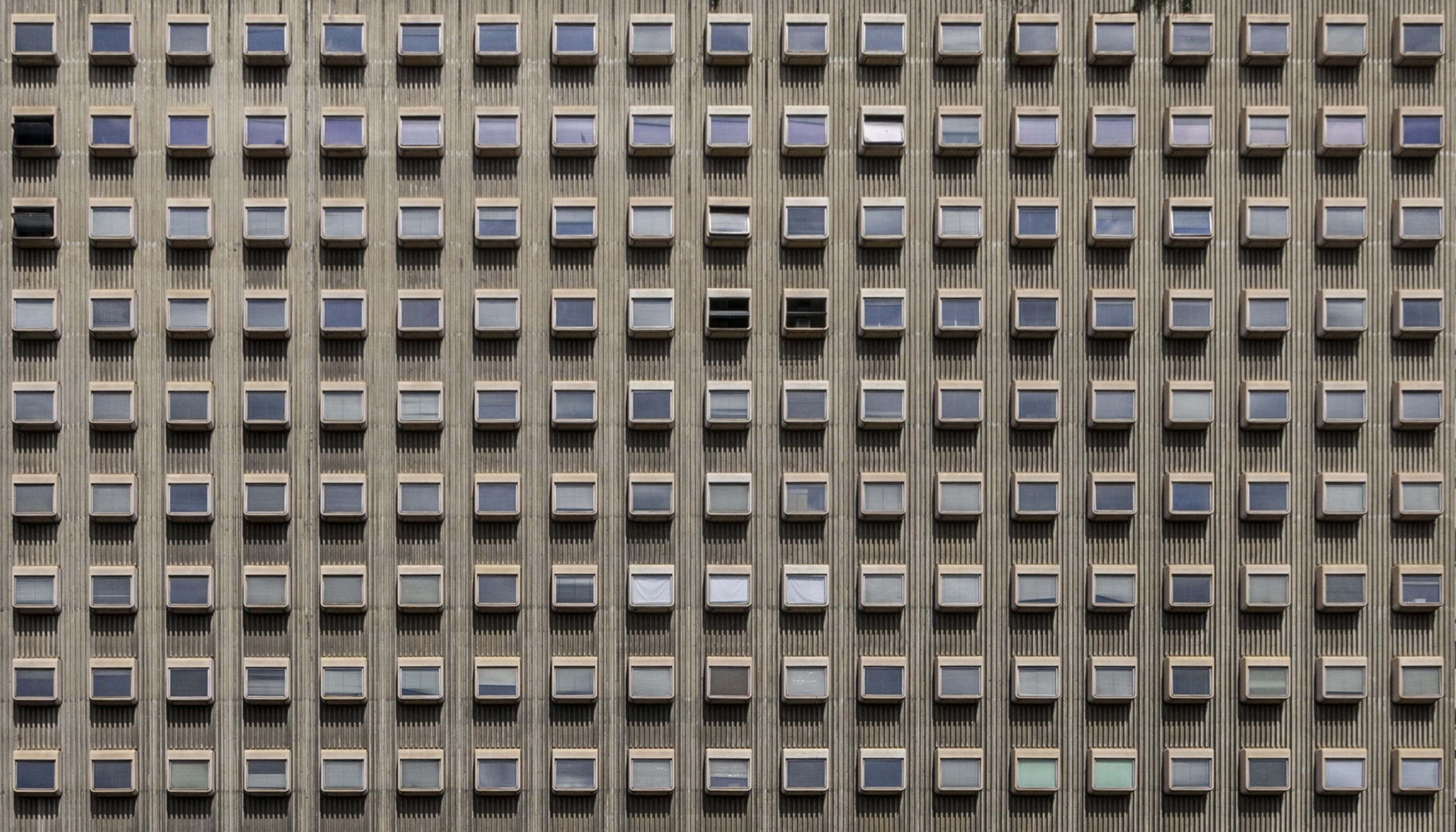 repetition, gray, no people, architecture, photo, 1080P, backgrounds, building exterior, pattern, venezuela, window, decor, large group of objects, design, HD Wallpaper