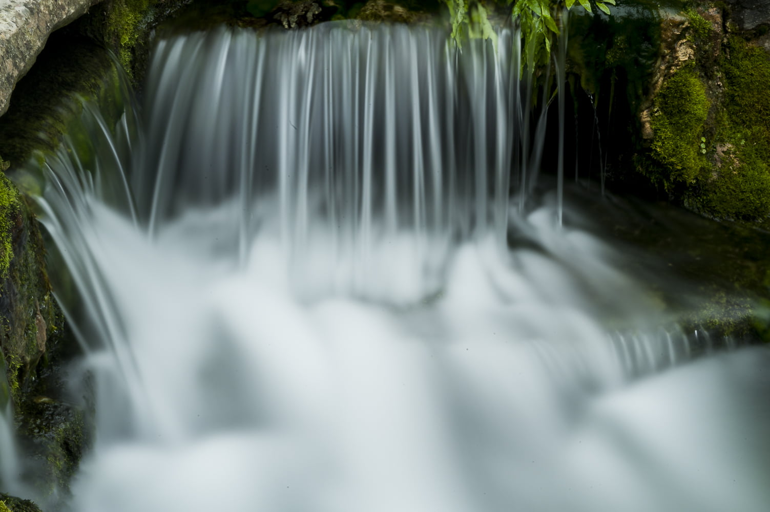 lavoir, green Color, water, forest, flowing, river, Yonne, waterfalls, Europe, mai, scenics, rock - Object, green, outdoors, falling, moss, Photo, NIKON D700, HD Wallpaper