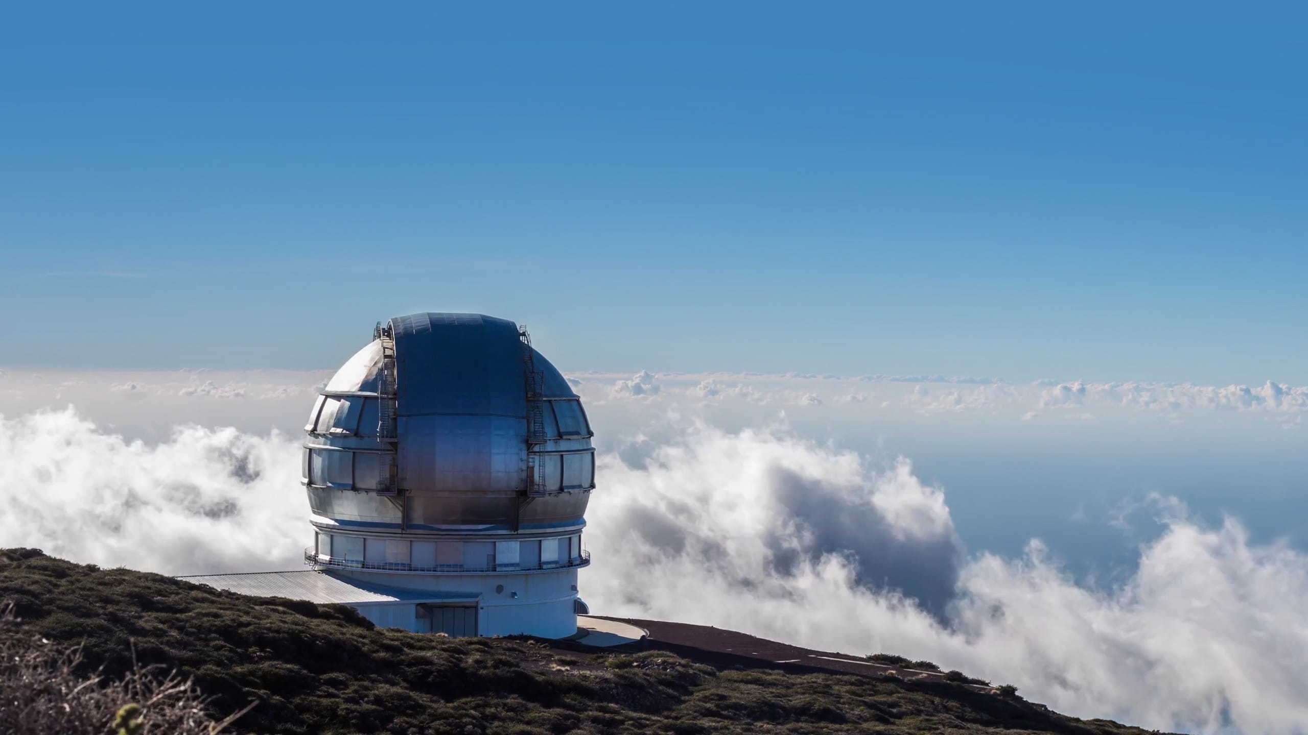 canarias, canary islands, clouds, spain, top, europe, built structure, clear sky, environment, structure, photo, beauty in nature, nature, sky, parque nacional, HD Wallpaper