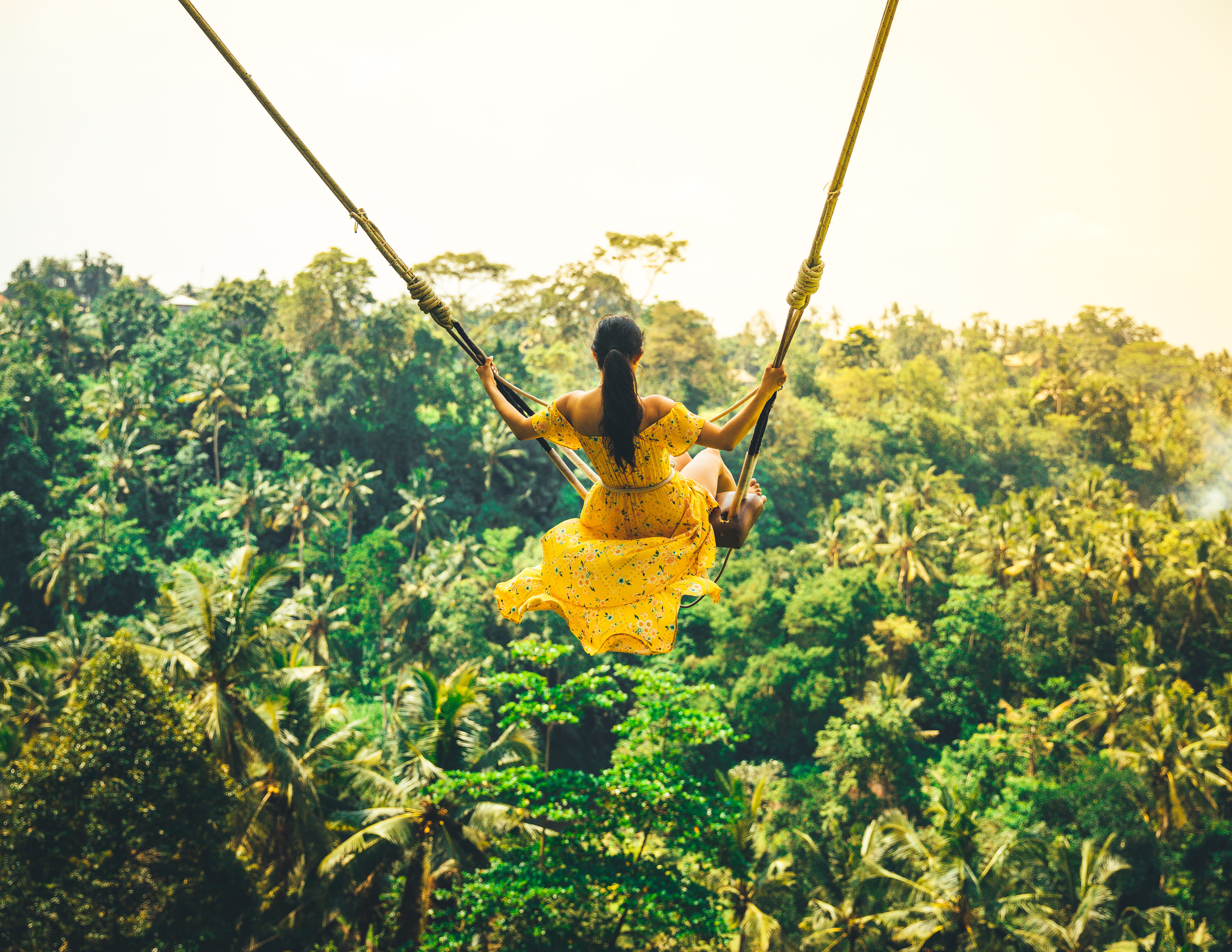 jungle, arms outstretched, excitement, limb, bush, land, one person, freedom, plant, bali, young adult, real people, full length, nature, indonesia, human, HD Wallpaper