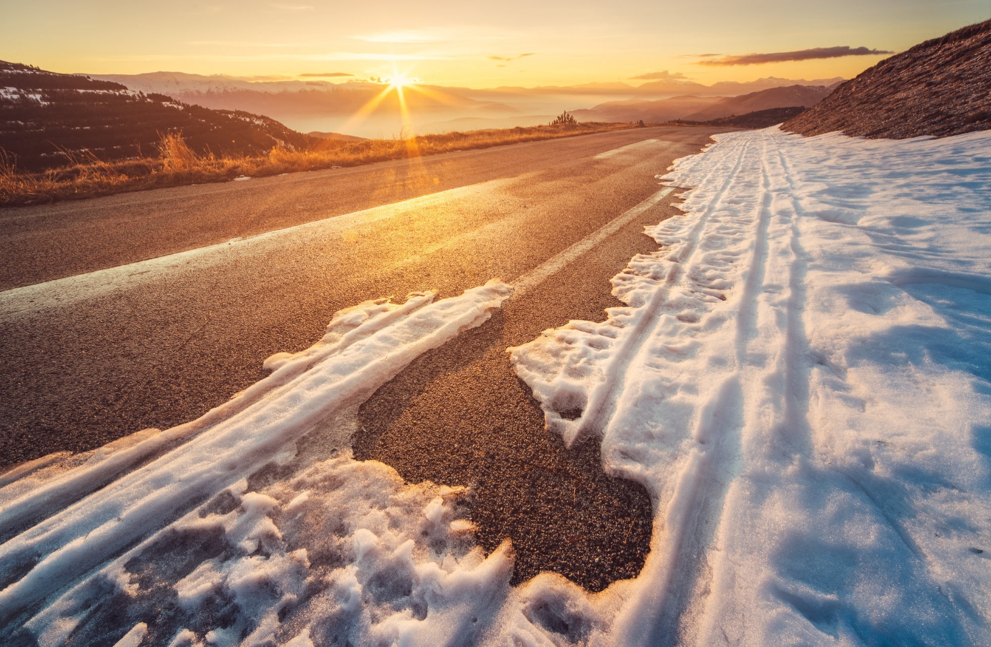 ultrawide, Italy, Glacier, environment, scenics - nature, wideangle, transportation, Mountain, landscape, Flare, snow, tranquility, Rays, Texture, sun, HD Wallpaper