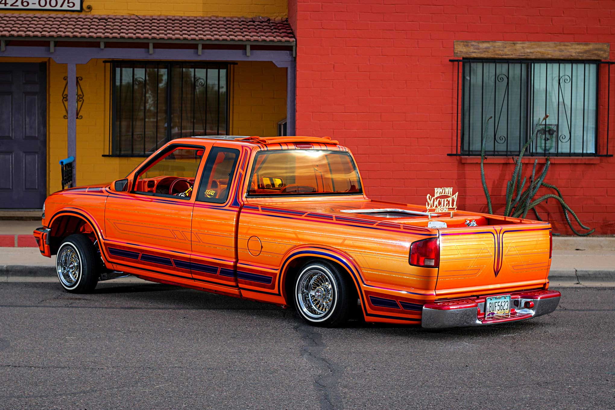 s-10, 1998, chevrolet, pickup, custom, vehicle, 1080P, lowrider, automobile, truck, auto, HD Wallpaper