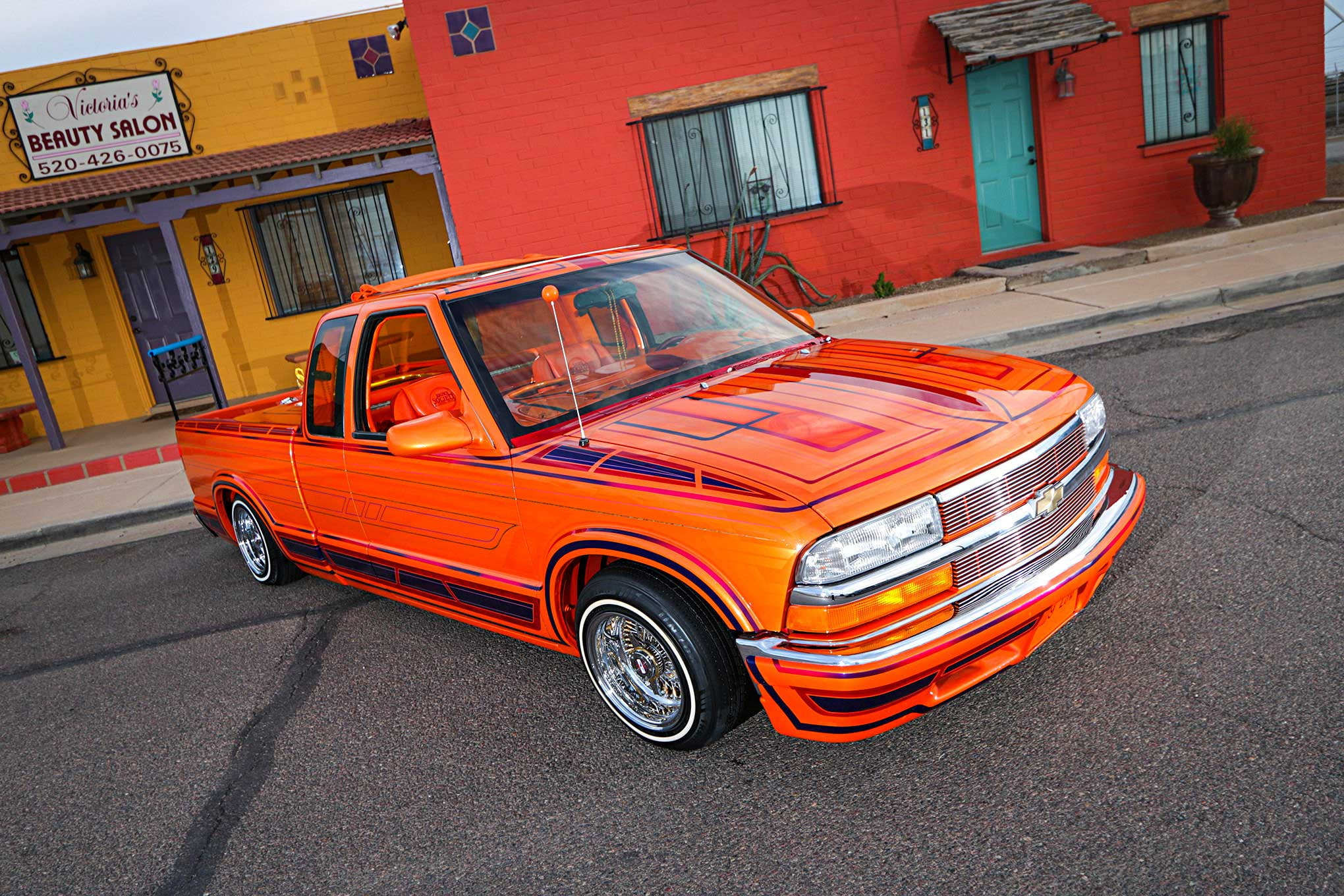 auto, s-10, custom, automobile, 1998, vehicle, lowrider, truck, 1080P, pickup, chevrolet, HD Wallpaper