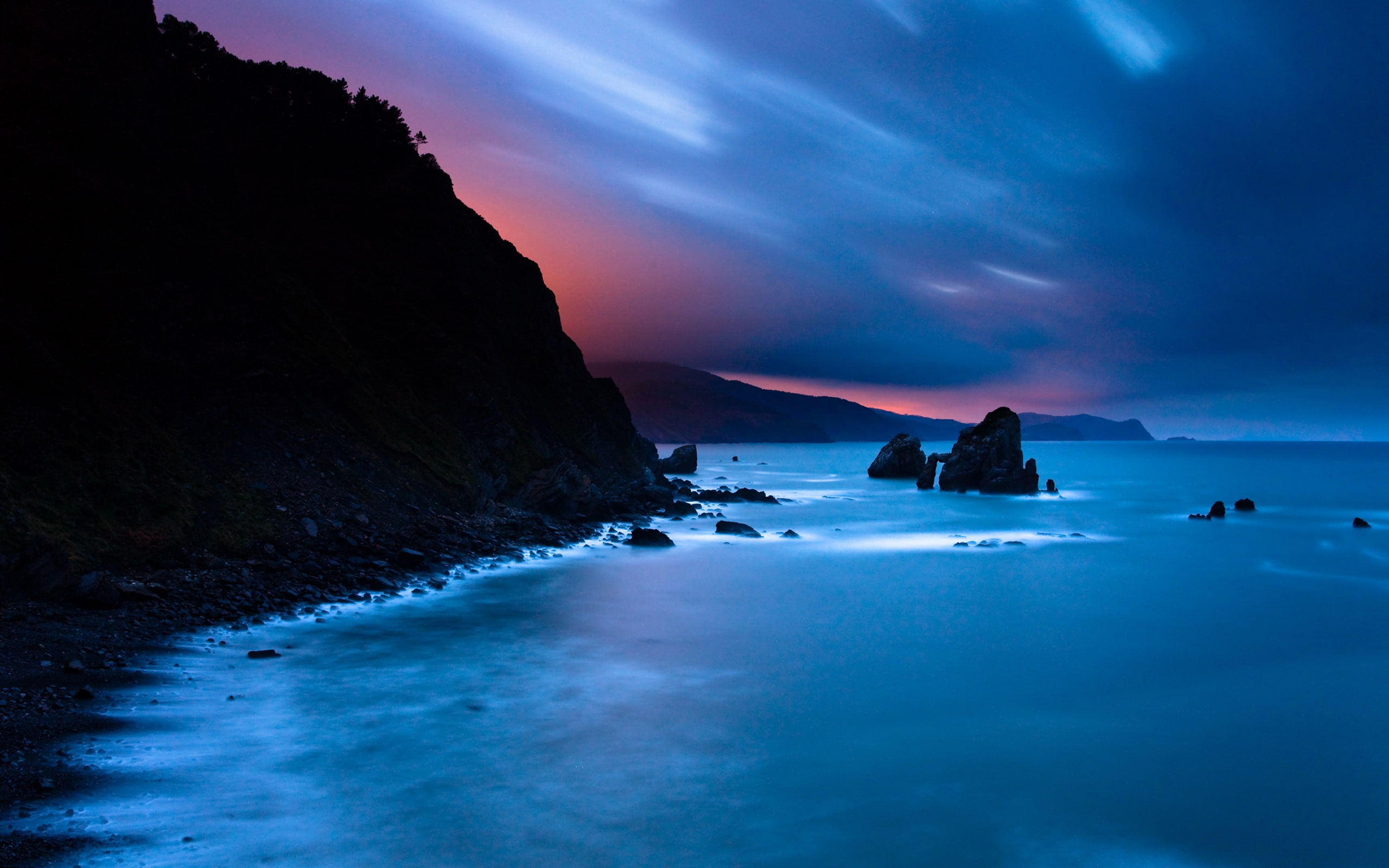 rocky, landscape, hd, shore, 2K, nature, HD Wallpaper