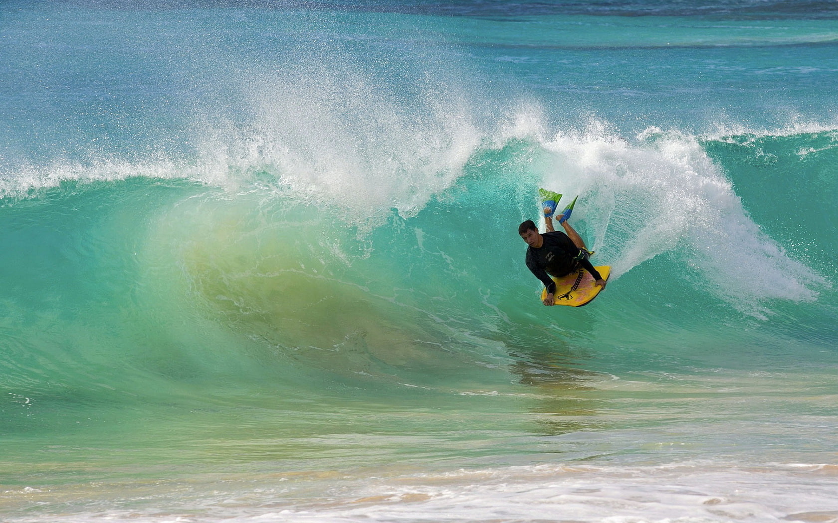 bodyboarding, sport, ocean, 720P, wave, HD Wallpaper
