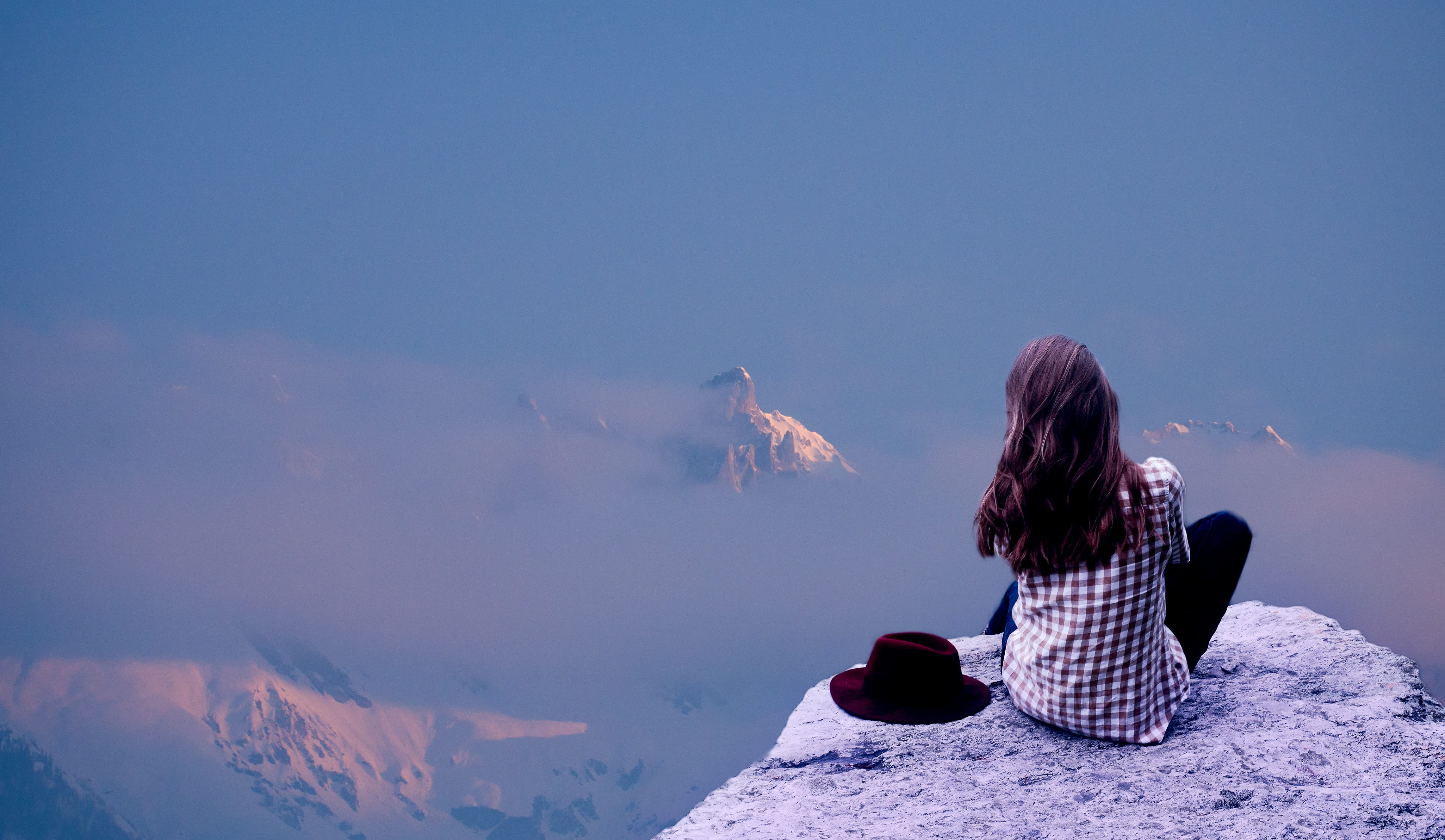 nice, model, leisure activity, adult, mountain range, outdoor, rear view, mountains, travel, mountain, snowcapped mountain, sky, background, white, scenics - nature, HD Wallpaper