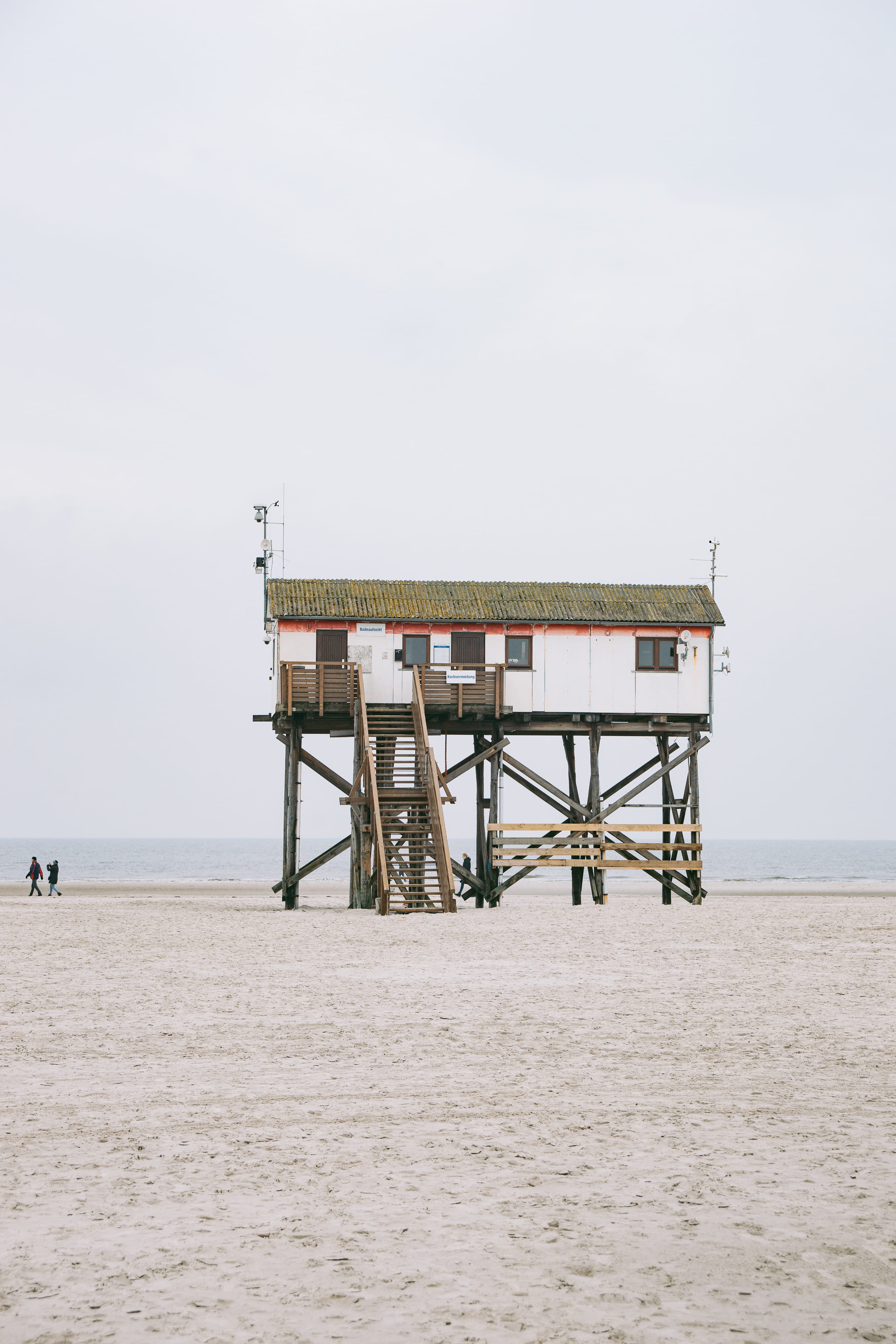 white, land, architecture, elevated, landmark, shore, ording beach, watt, germany, north sea coast, flood, coast, low water, sky, picturesque, built structure, Phone HD Wallpaper