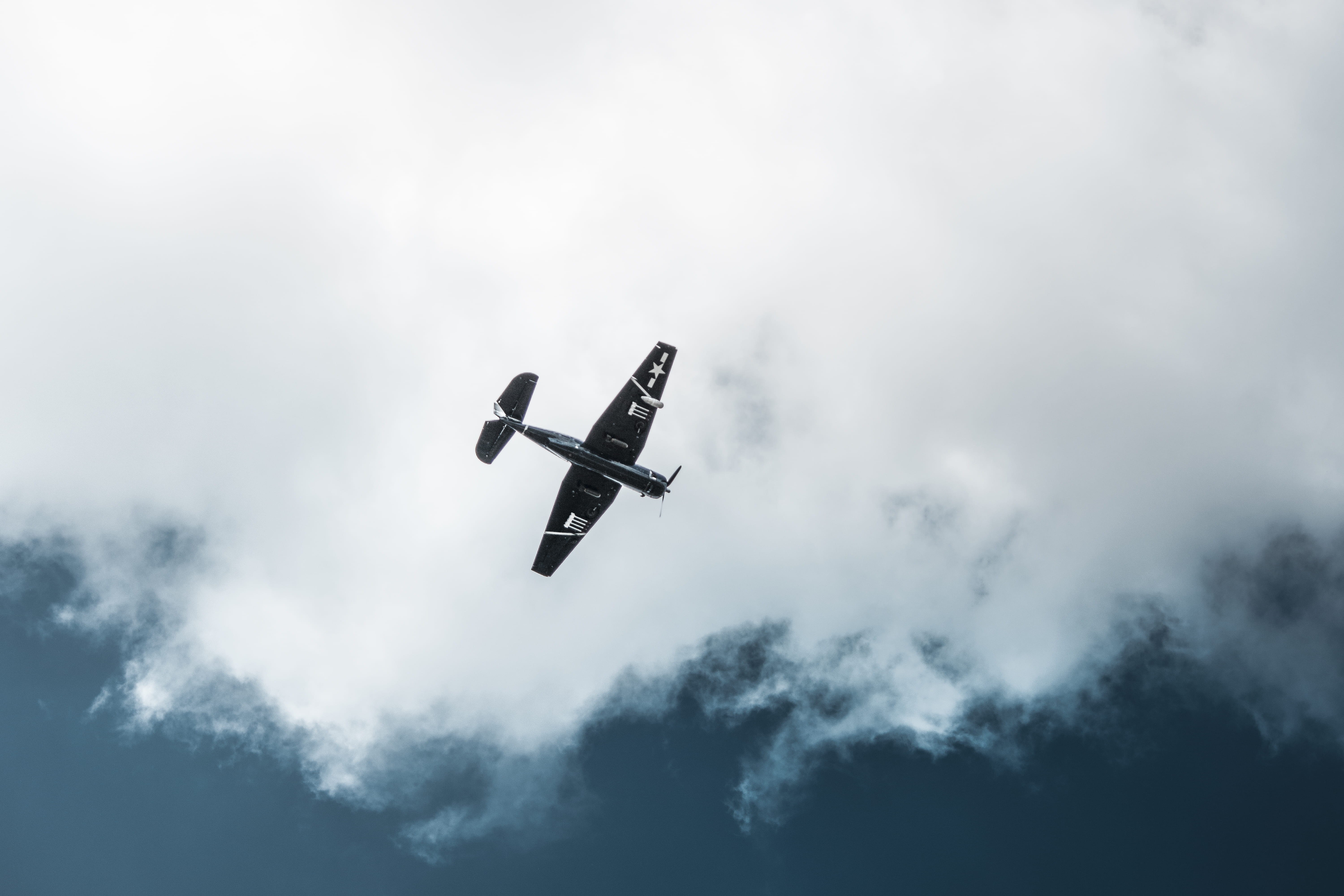 smoke - physical structure, nature, world war ii, avión, no people, travel, world war i, day, bolingbrook, mode of transportation, world war 2, guerra mundial, HD Wallpaper