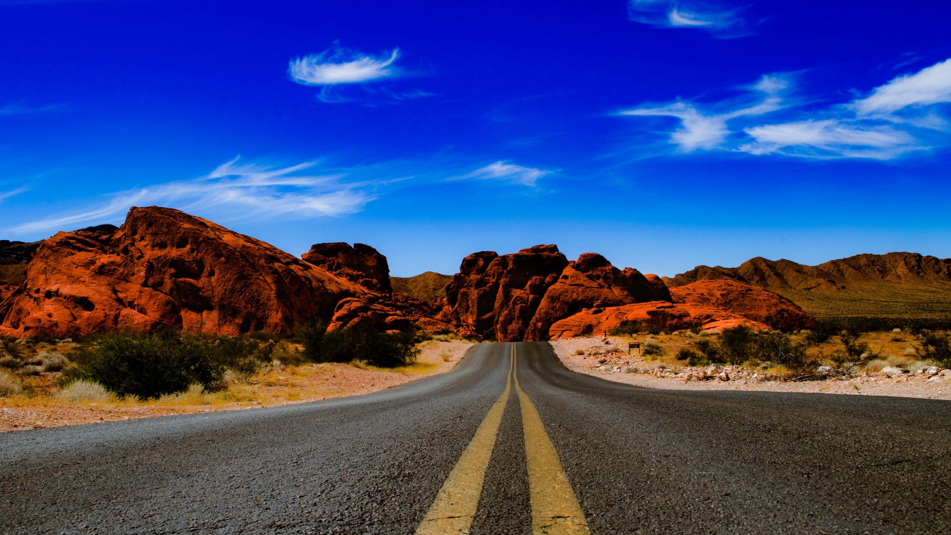 direction, formation, no people, transportation, semi-arid, mountain, nature, outdoors, usa, rock, scenics - nature, desert, environment, 1080P, rock formation, HD Wallpaper