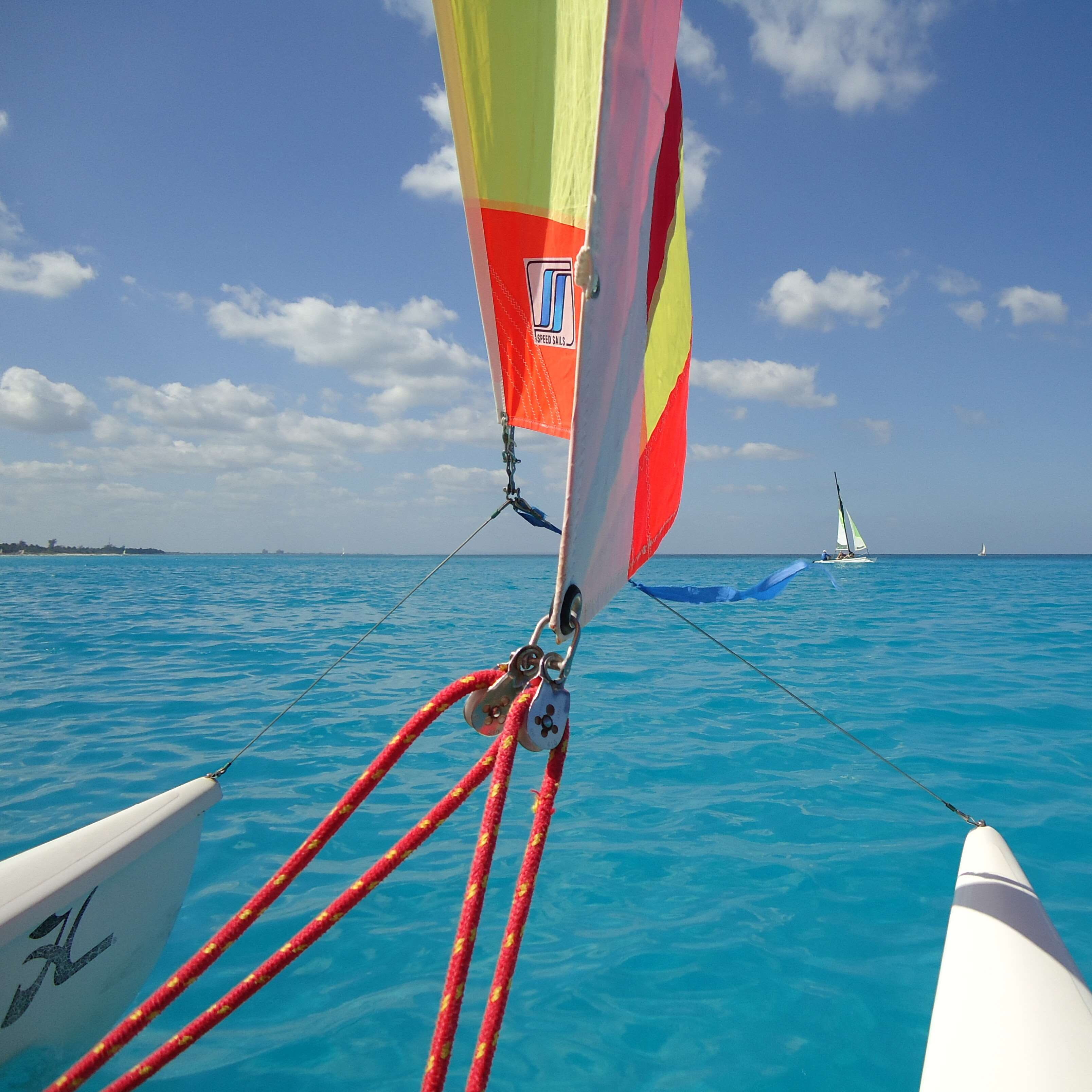 sunlight, transportation, sailboat, beauty in nature, wind, horizon, no people, day, scenics - nature, multi colored, outdoors, mode of transportation, Phone HD Wallpaper