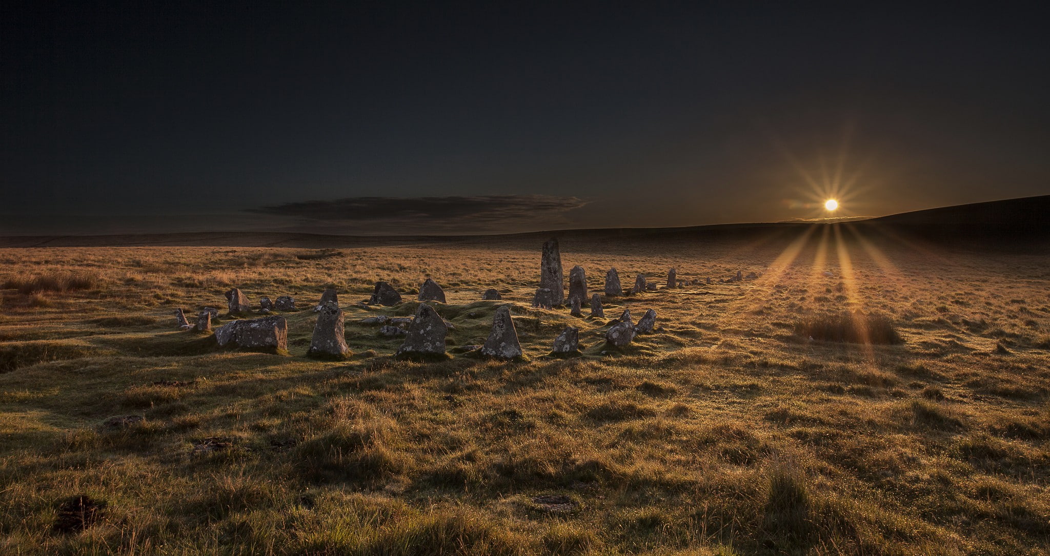 landscape, nature, dartmoor national park, 1080P, HD Wallpaper