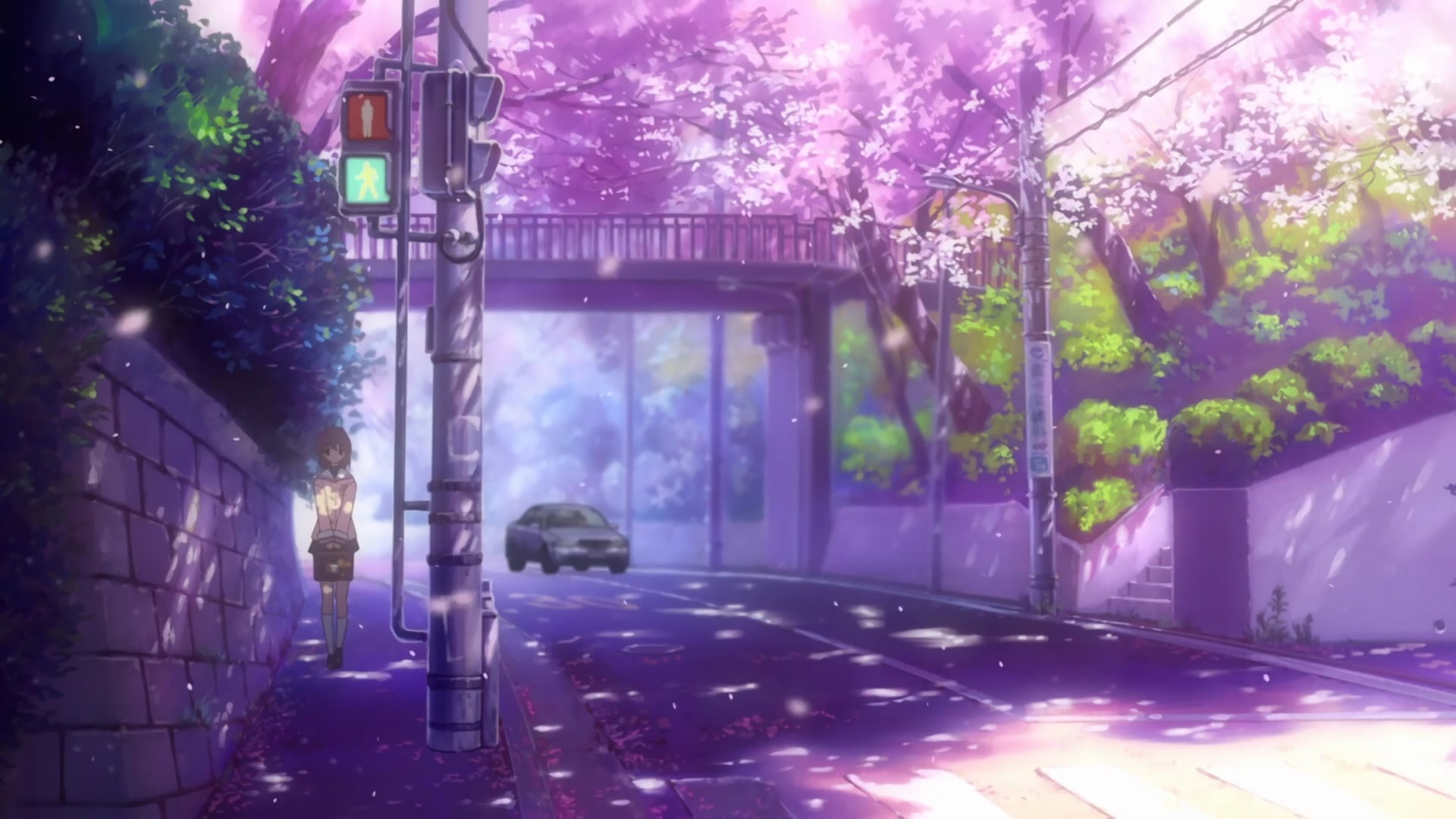  sunlight, outdoors, Nagisa Furukawa, plant, building exterior, illuminated, digital, beauty in nature, Clannad, no people, luxury, nature, 1080P, HD Wallpaper