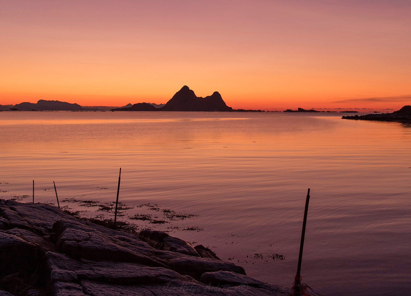 sky  landscape, 720P, summer, water  sky, serene, sky, photo, nature, outdoor, nordnorge, sunset, landscape, mountain, norway, Nice, shore, scenics, sea, HD Wallpaper