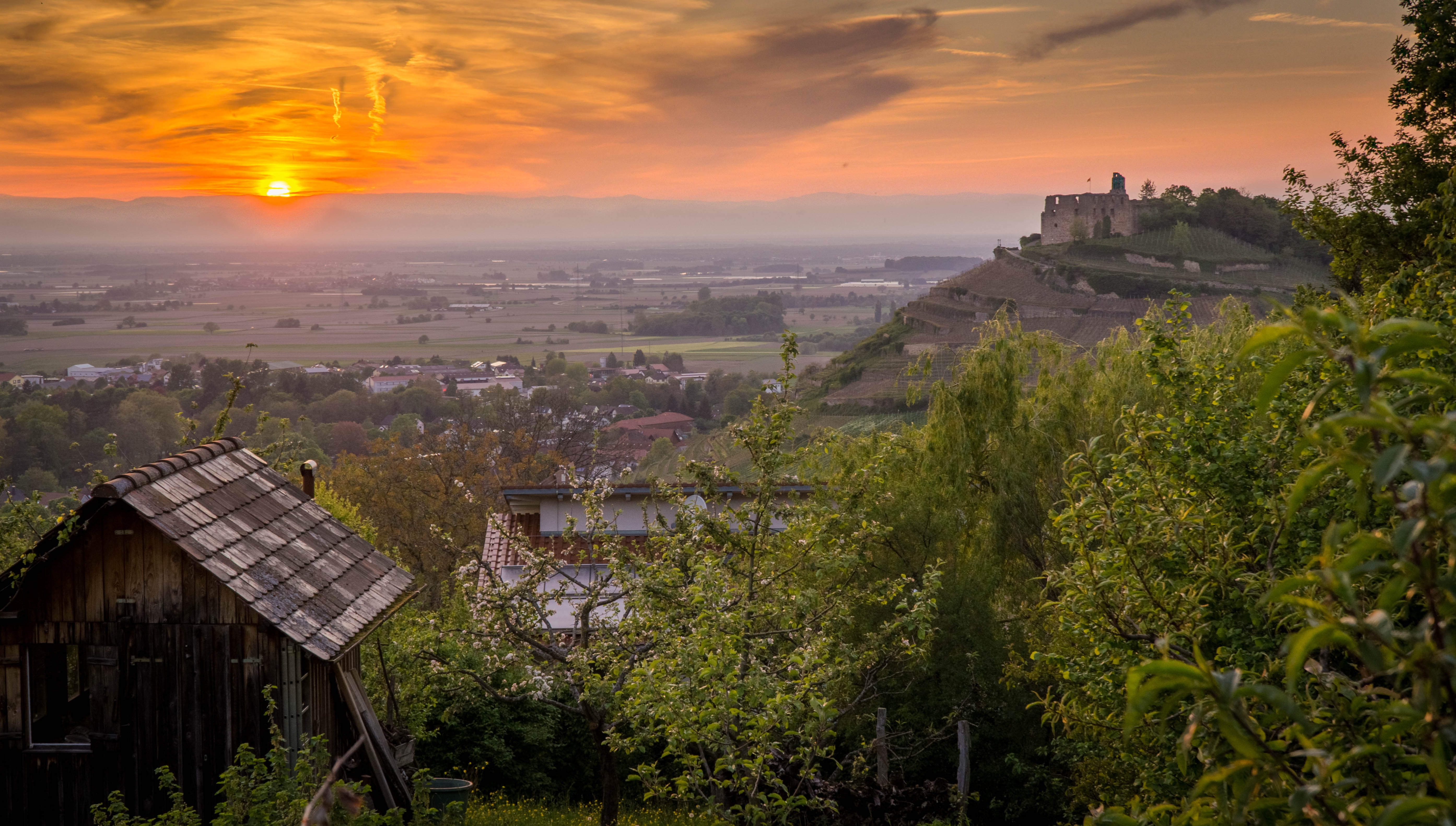 schauinsland, outdoors, münstertal, südbaden, rhine valley, city, scenics - nature, architecture, residential district, old town, nature, baden württemberg, HD Wallpaper