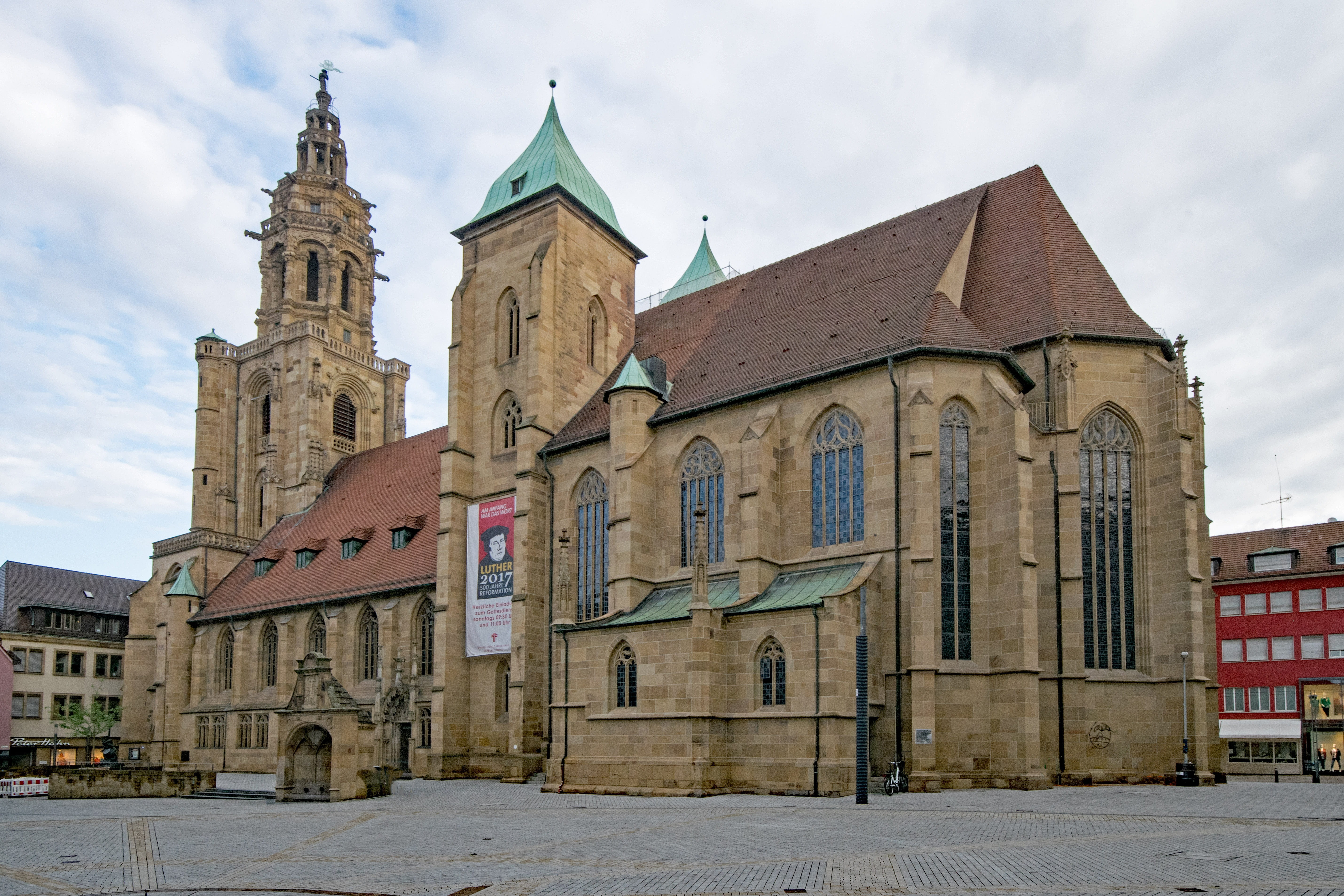 heilbronn, saint kilians church, building, place of worship, travel destinations, spire, built structure, building exterior, 5K, culture, history, places of interest, HD Wallpaper